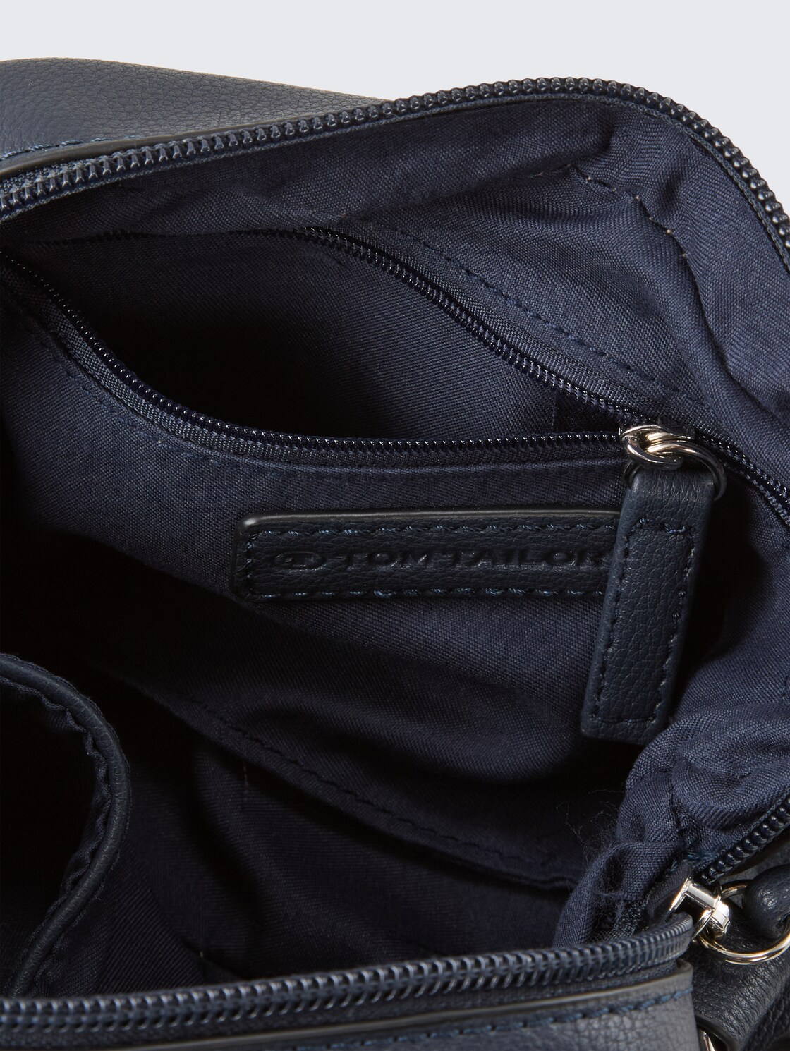 TTTATIANA Umhängetasche mit gemustertem Webriemen - dark blue - seitliche Produkt-Ansicht 