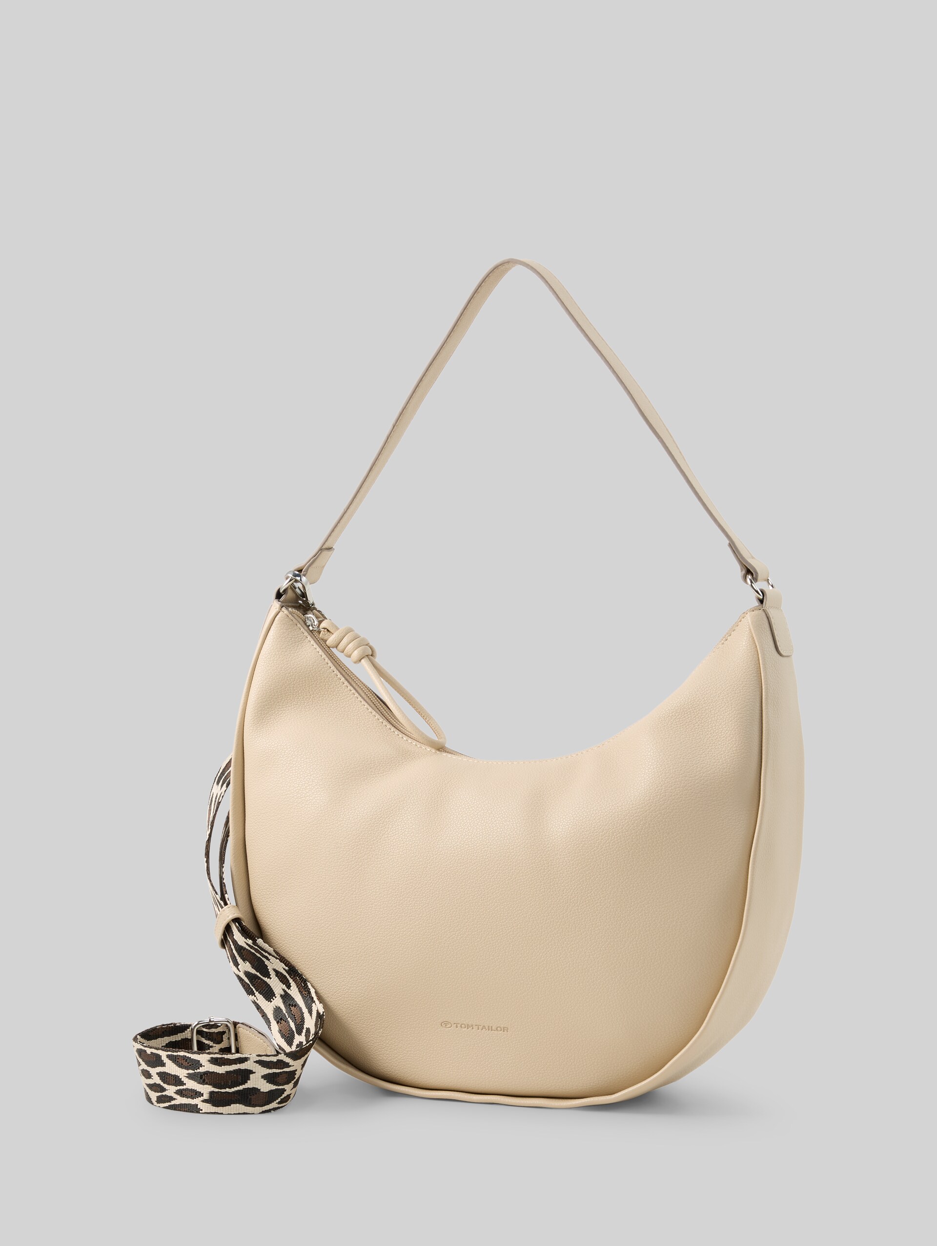 TTTATIANA schoudertas met geweven riem met patroon - beige / beige - zijaanzicht product 