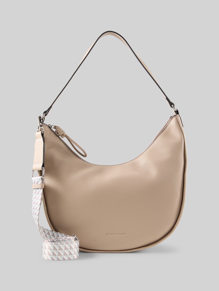 TTTATIANA Beutelatsche mit gemustertem Webriemen von Women, taupe / taupe