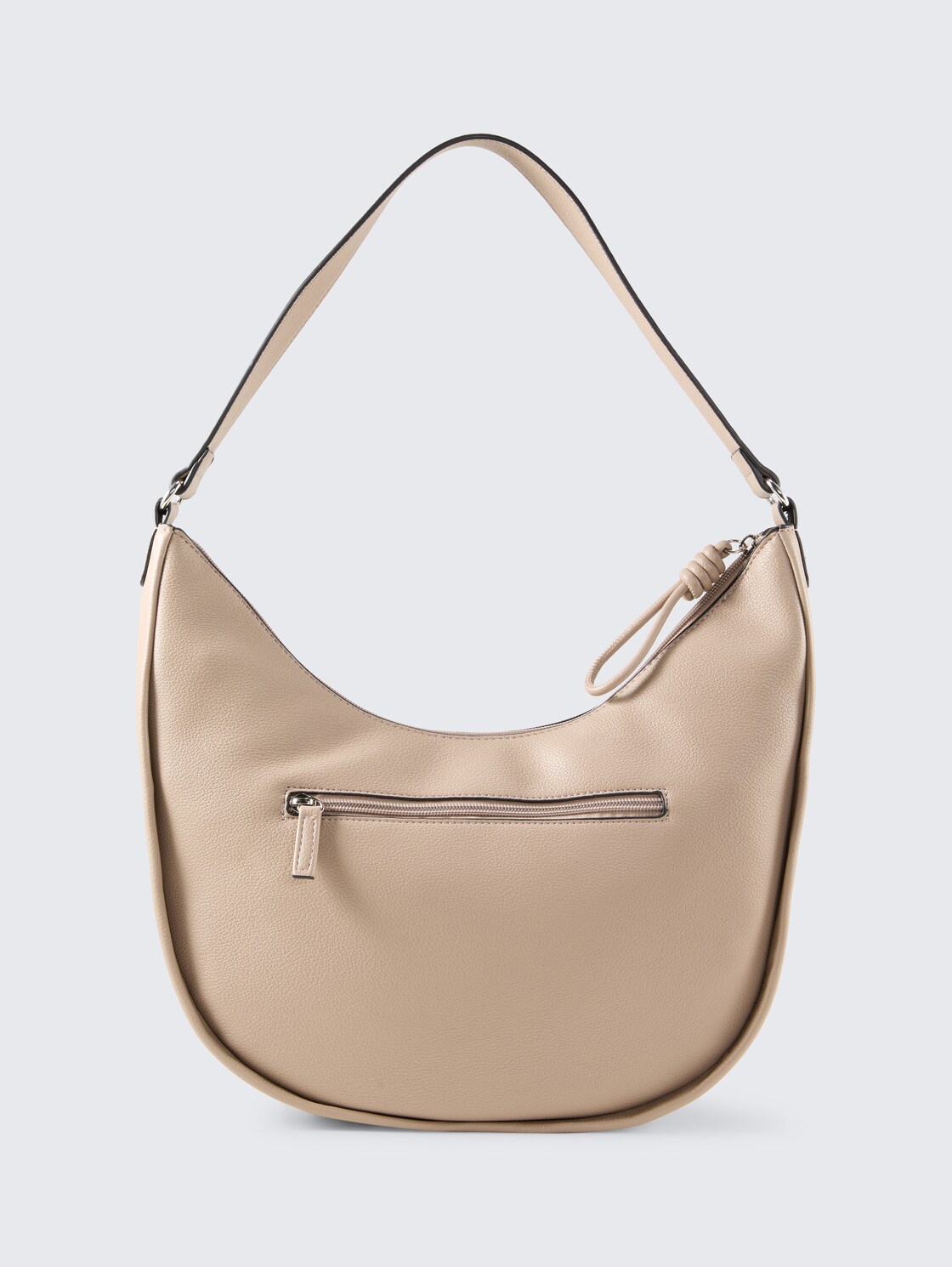 TTTATIANA M Schultertasche mit gemustertem Webriemen - taupe / taupe - Produkt-Rückansicht