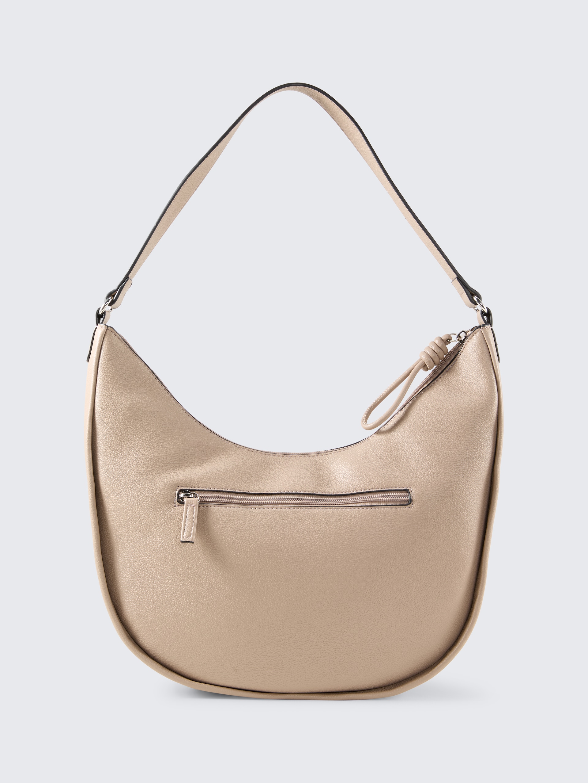 TTTATIANA M Schultertasche mit gemustertem Webriemen - taupe / taupe - Produkt-Rückansicht