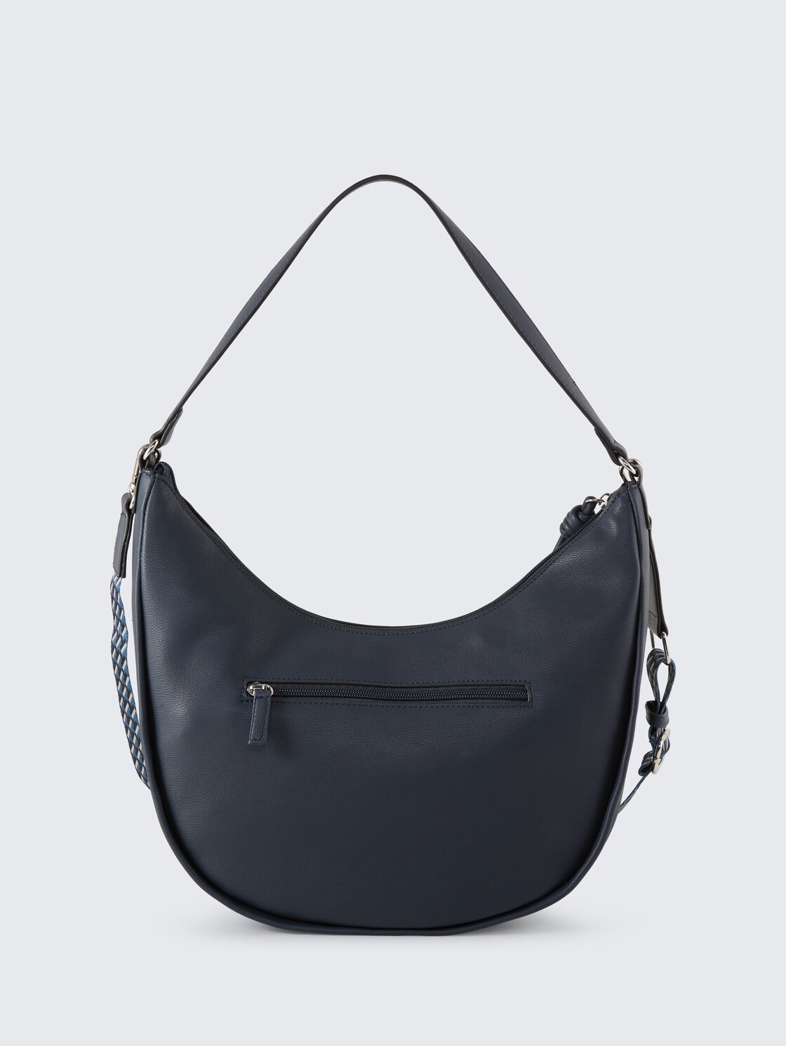 TTTATIANA M Schultertasche mit gemustertem Webriemen - dark blue - Produkt-Rückansicht