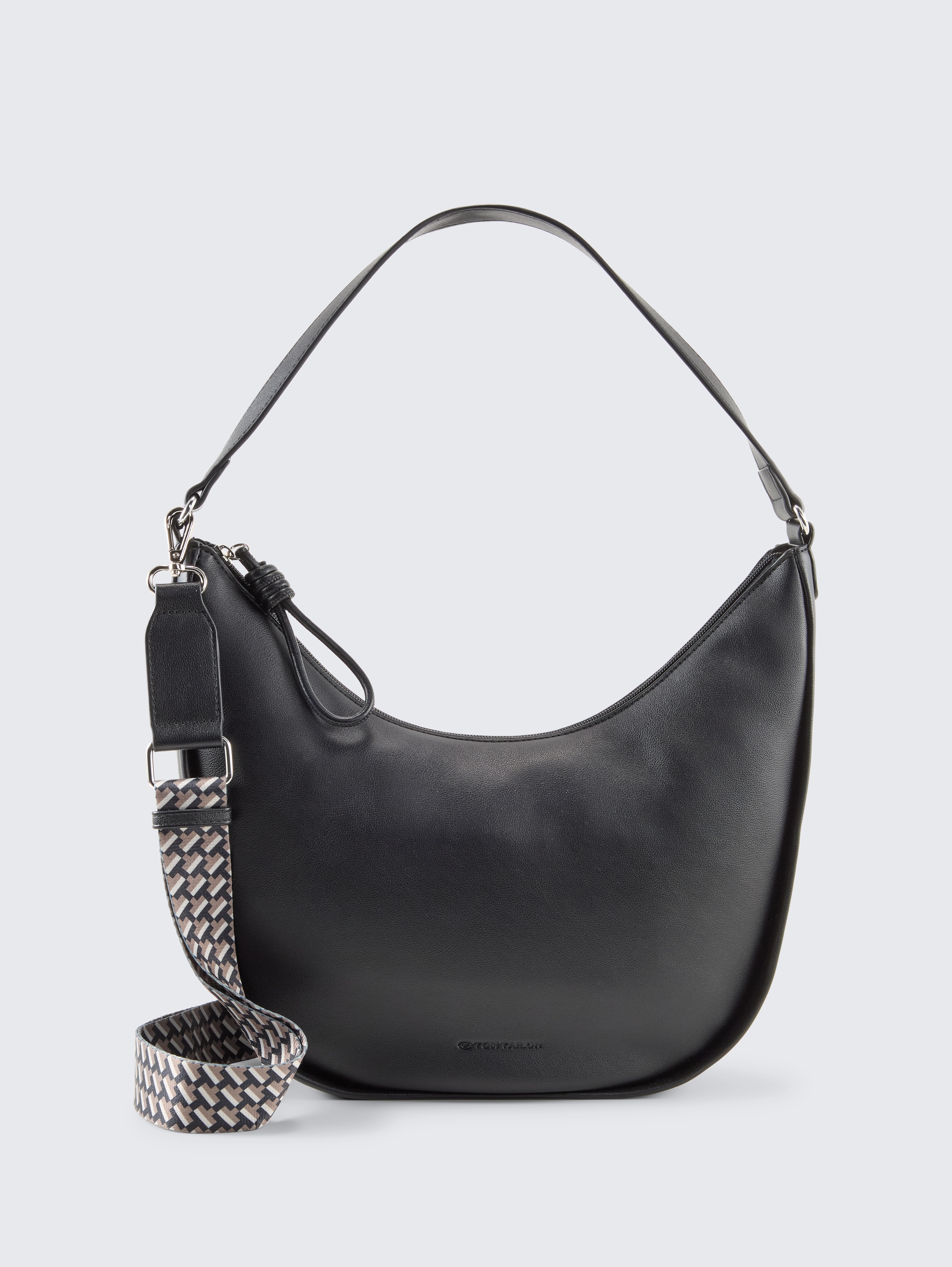 TTTATIANA M Schultertasche mit gemustertem Webriemen von Women, schwarz / black