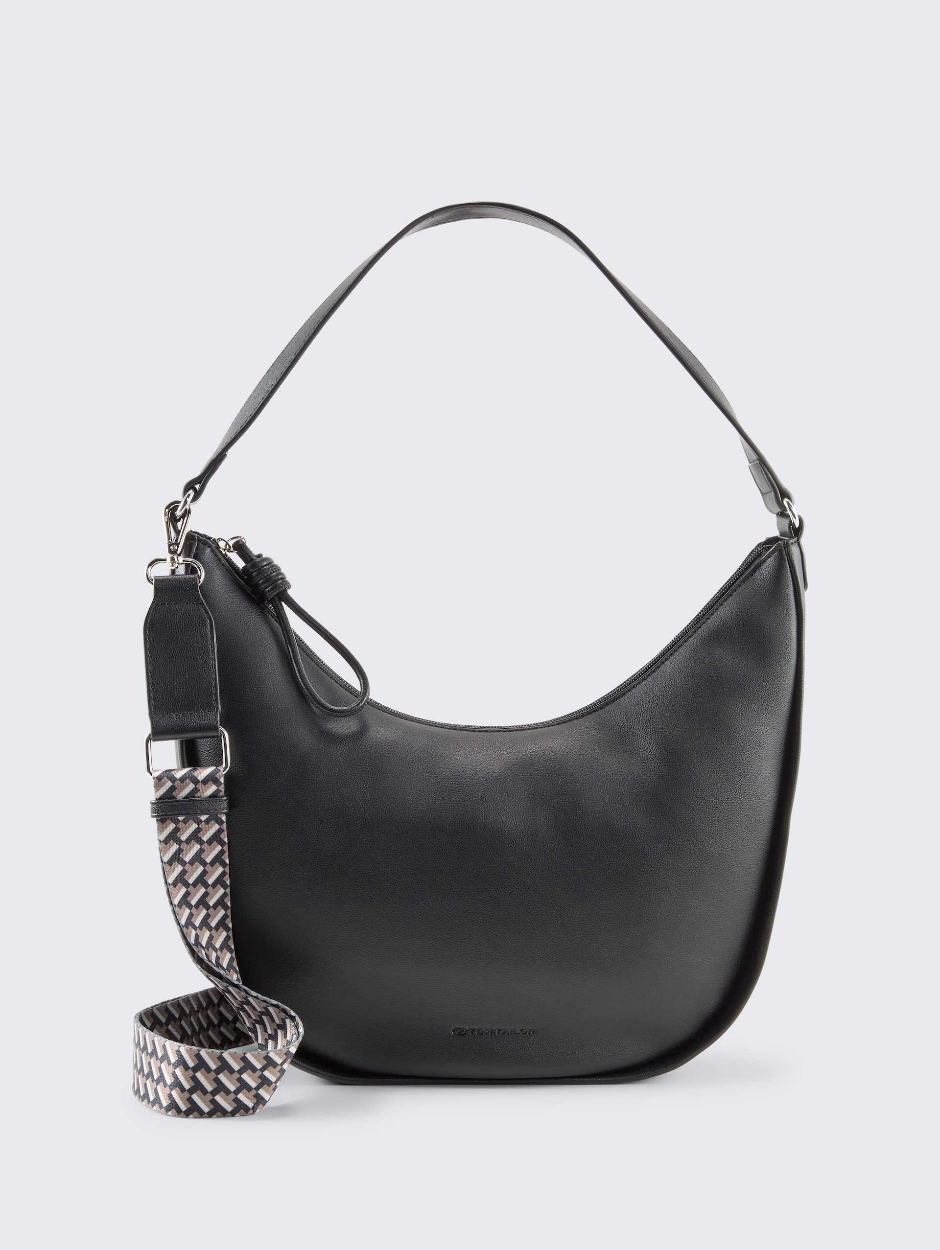 TTTATIANA M Schultertasche mit gemustertem Webriemen - schwarz / black - Vorder-Produkt-Ansicht