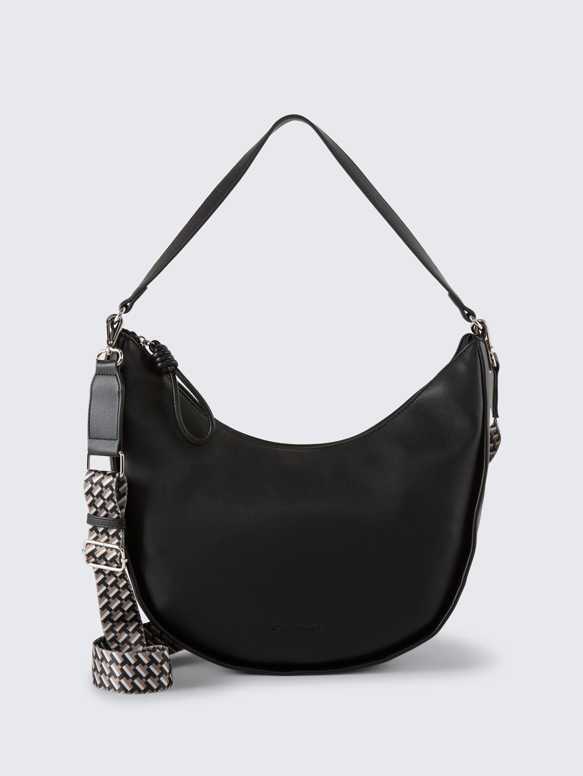 TTTATIANA M Schultertasche mit gemustertem Webriemen - schwarz / black - Vorder-Produkt-Ansicht