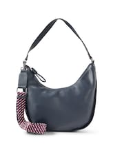 Nicht ausgewählt, TTTATIANA M Schultertasche mit gemustertem Webriemen von Tom Tailor, blau