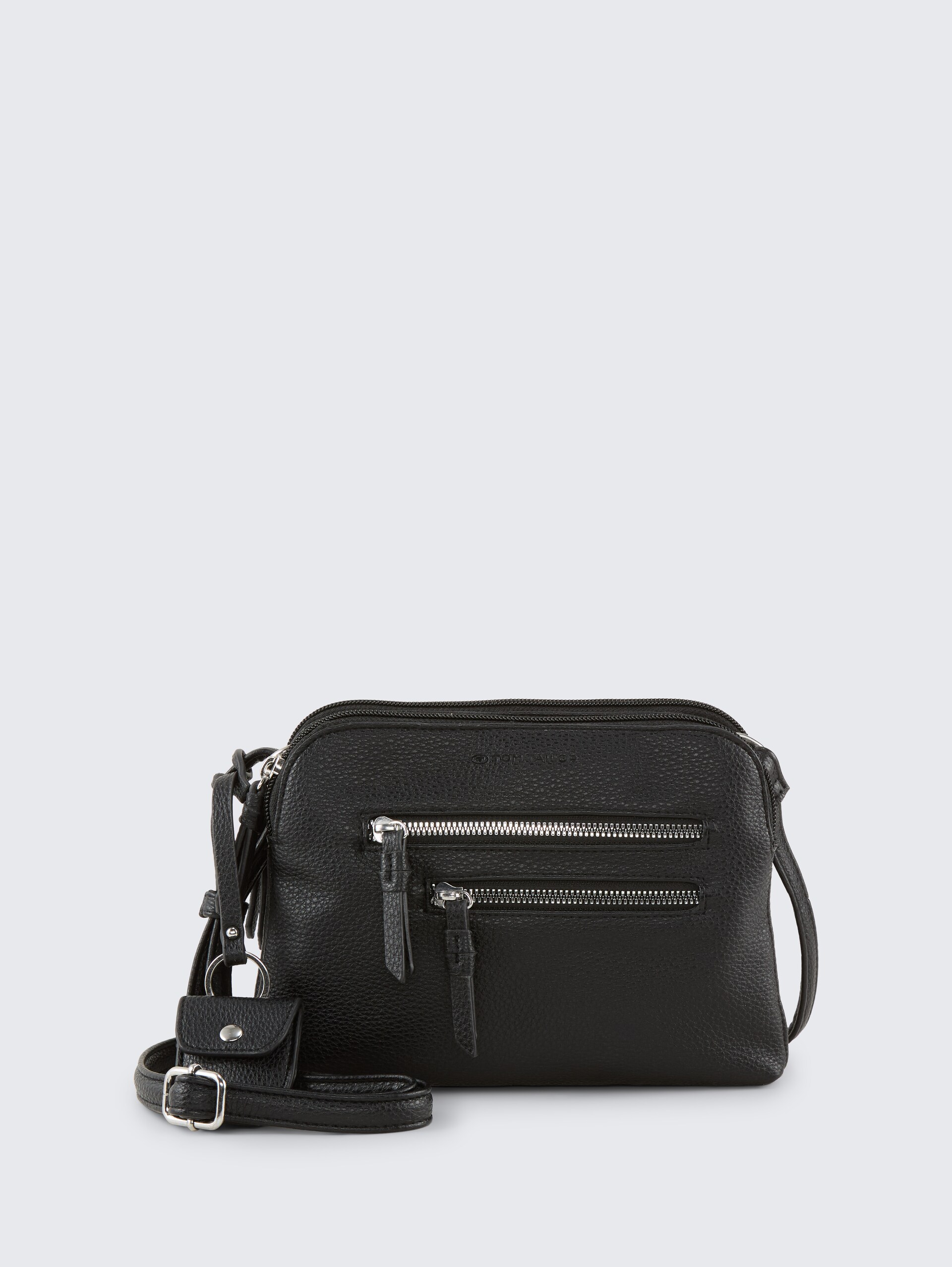 TTWINONA S Umhängetasche mit Reißverschluss-Details - schwarz / black - Vorder-Produkt-Ansicht