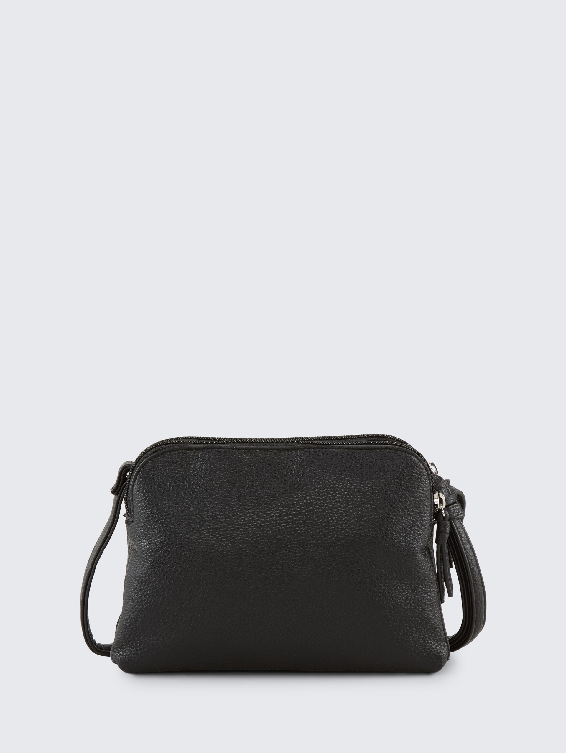 TTWINONA S Umhängetasche mit Reißverschluss-Details - schwarz / black - Produkt-Rückansicht