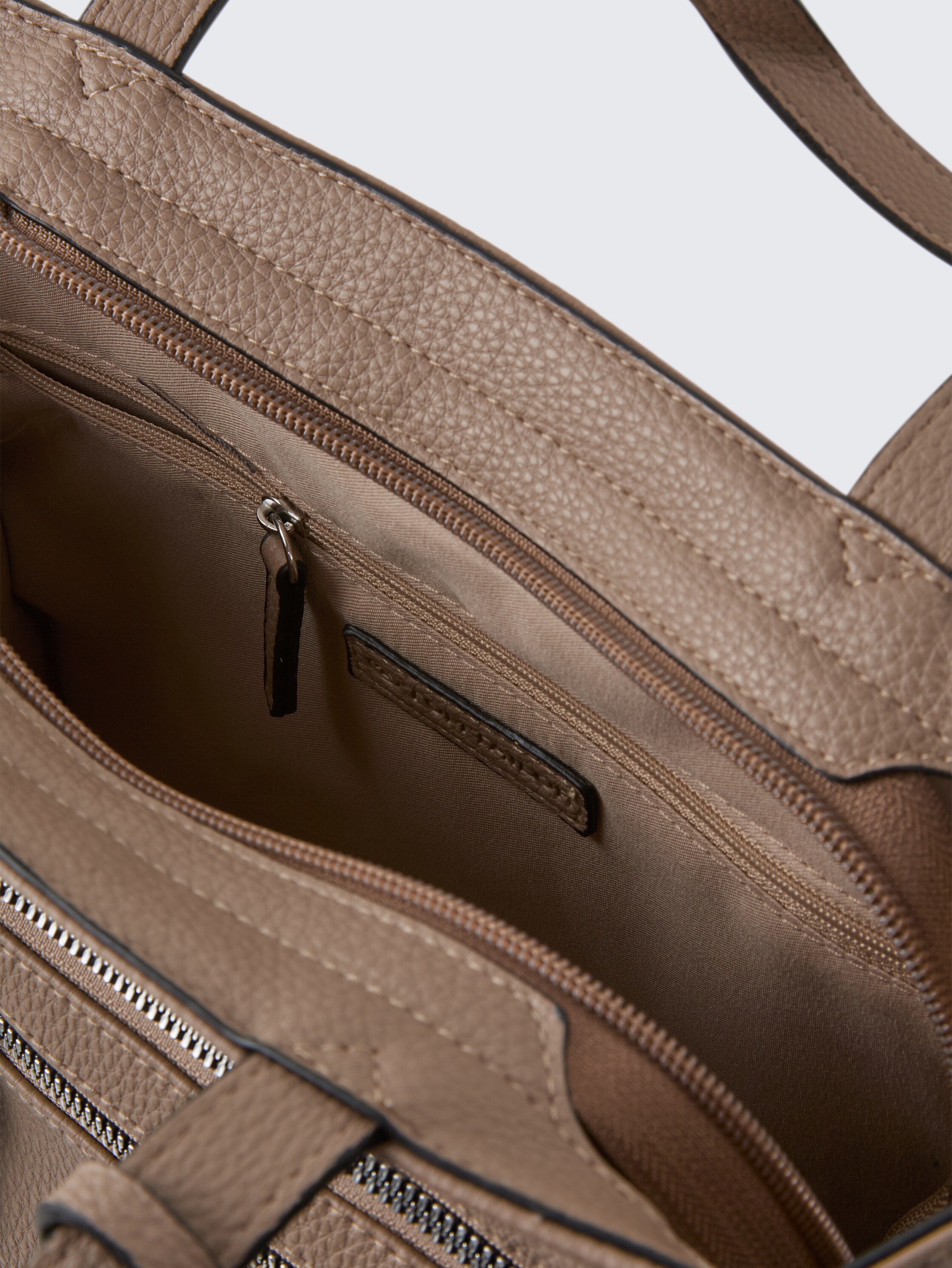 TTWINONA M shopper met ritsdetails - taupe_taupe - 