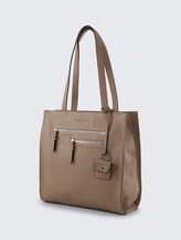 TTWINONA M Shopper avec détails de fermeture éclair - taupe / taupe - vue latérale du produit