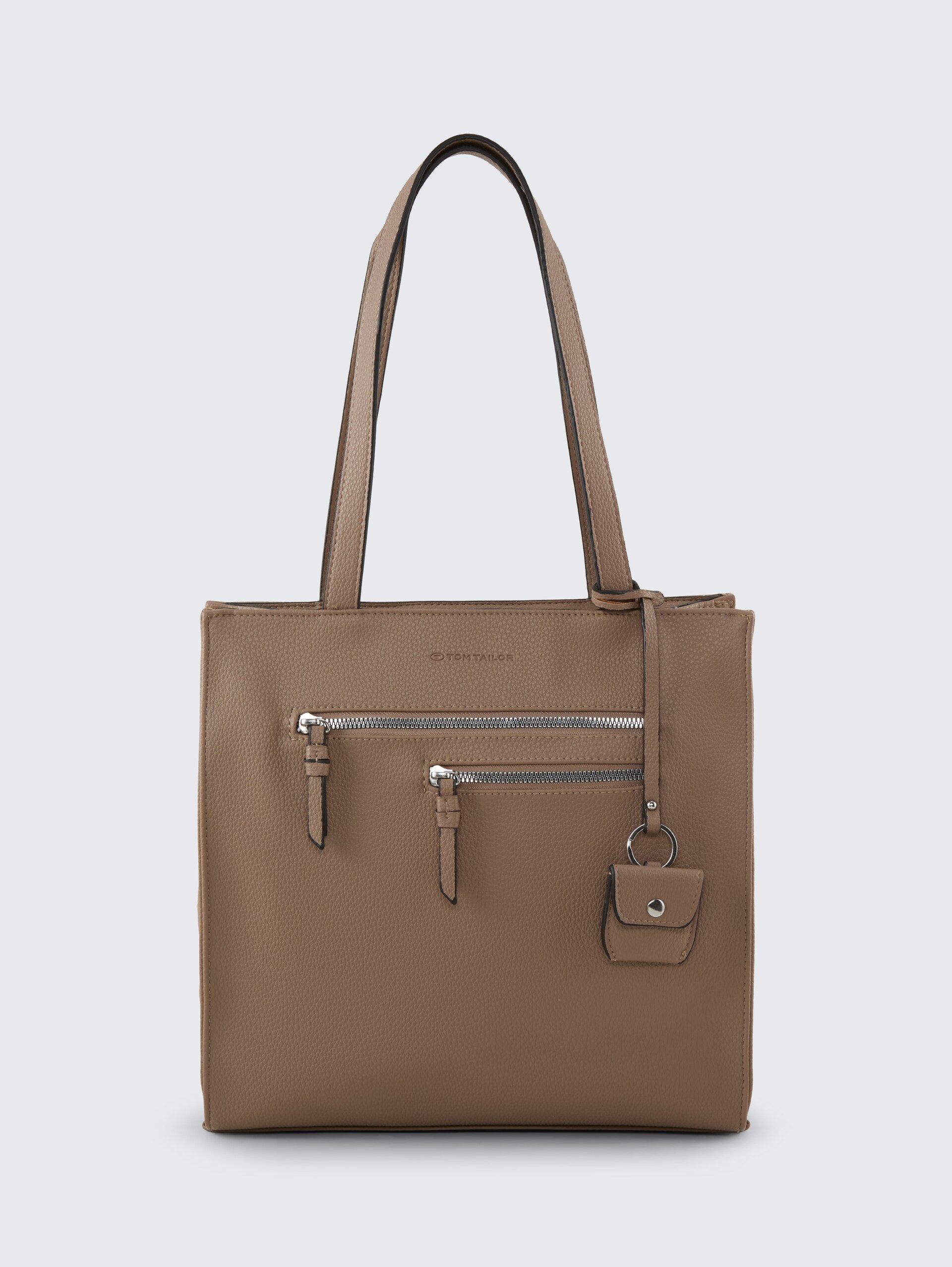 TTWINONA M Shopper mit Reißverschluss-Details - taupe / taupe - Vorder-Produkt-Ansicht