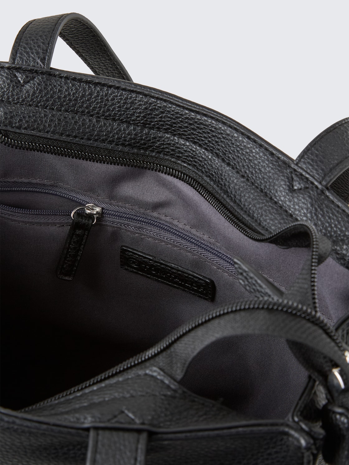 TTWINONA M Shopper mit Reißverschluss-Details - schwarz / black - seitliche Produkt-Ansicht 