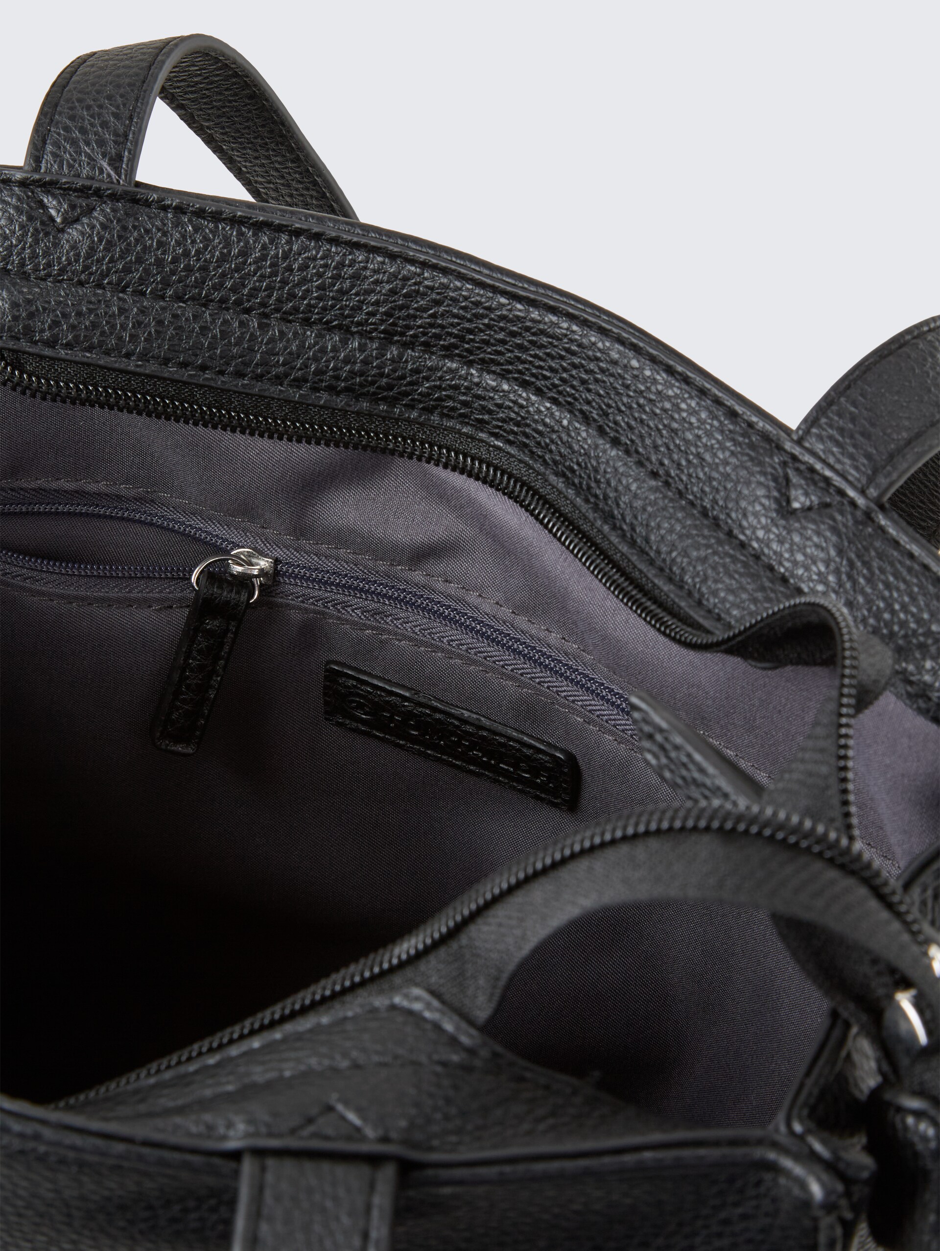 TTWINONA M Shopper mit Reißverschluss-Details - schwarz / black - seitliche Produkt-Ansicht 