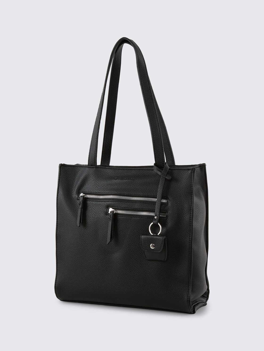 TTWINONA M Shopper mit Reißverschluss-Details - schwarz / black - seitliche Produkt-Ansicht 