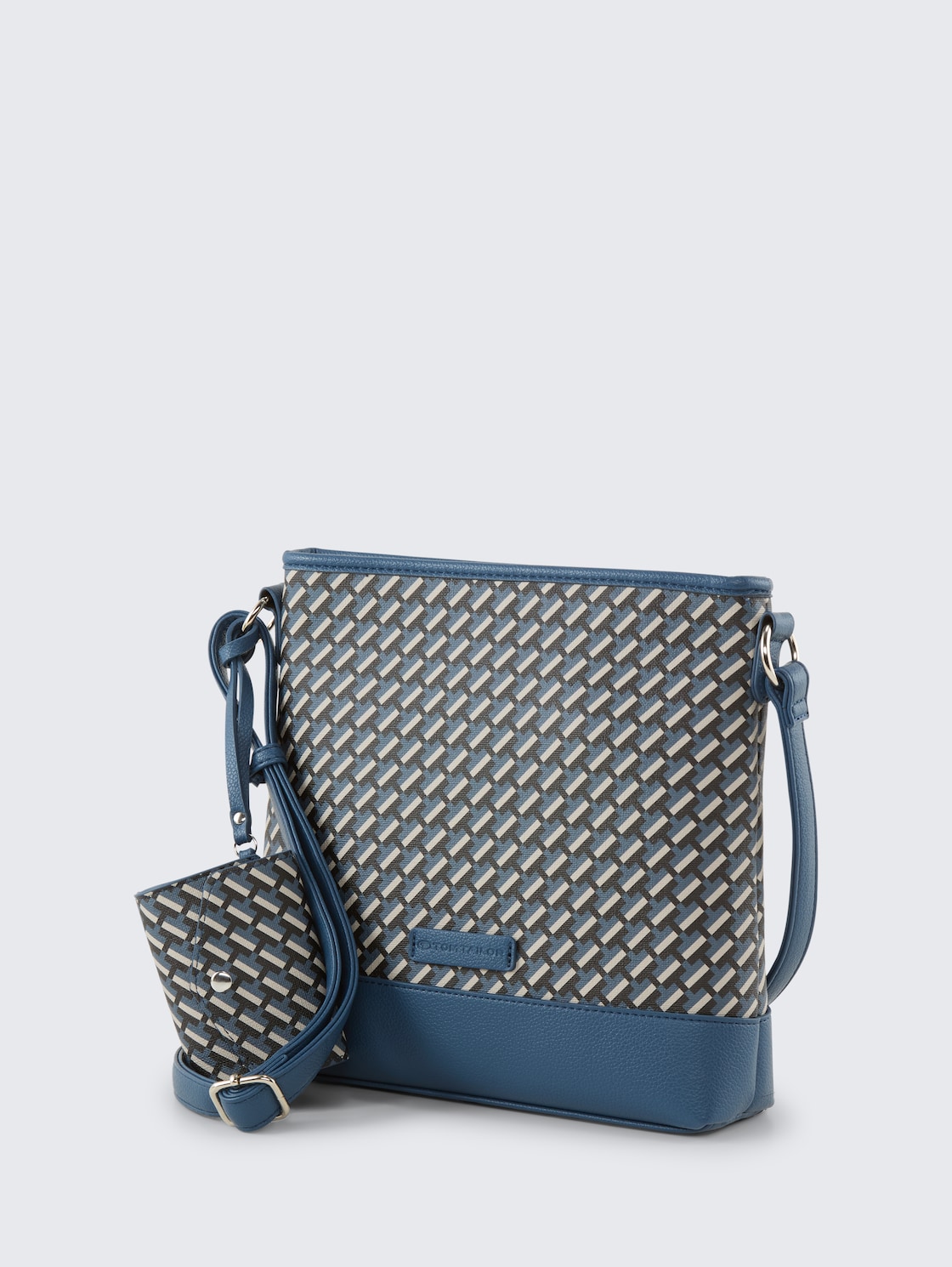 TTXENIA M Umhängetasche mit Allover-Print - blue - seitliche Produkt-Ansicht 