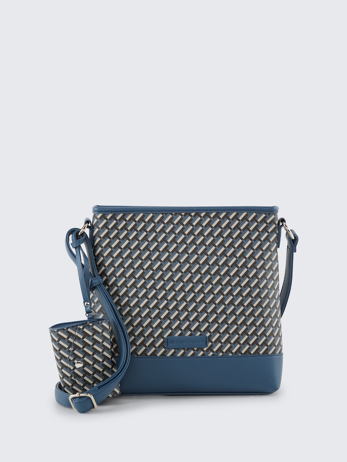 TTXENIA M shoulder bag with all-over print by Women, blue