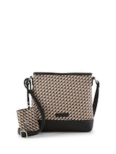 Ausgewählt, TTXENIA M Umhängetasche mit Allover-Print von Tom Tailor, schwarz