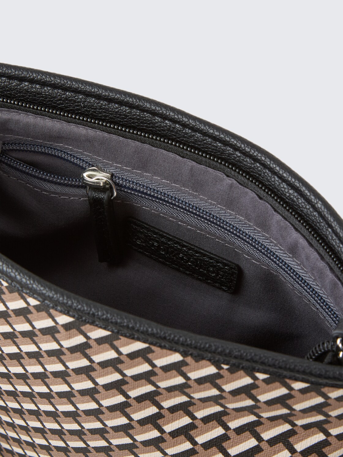 TTXENIA M Umhängetasche mit Allover-Print - schwarz / black - seitliche Produkt-Ansicht 