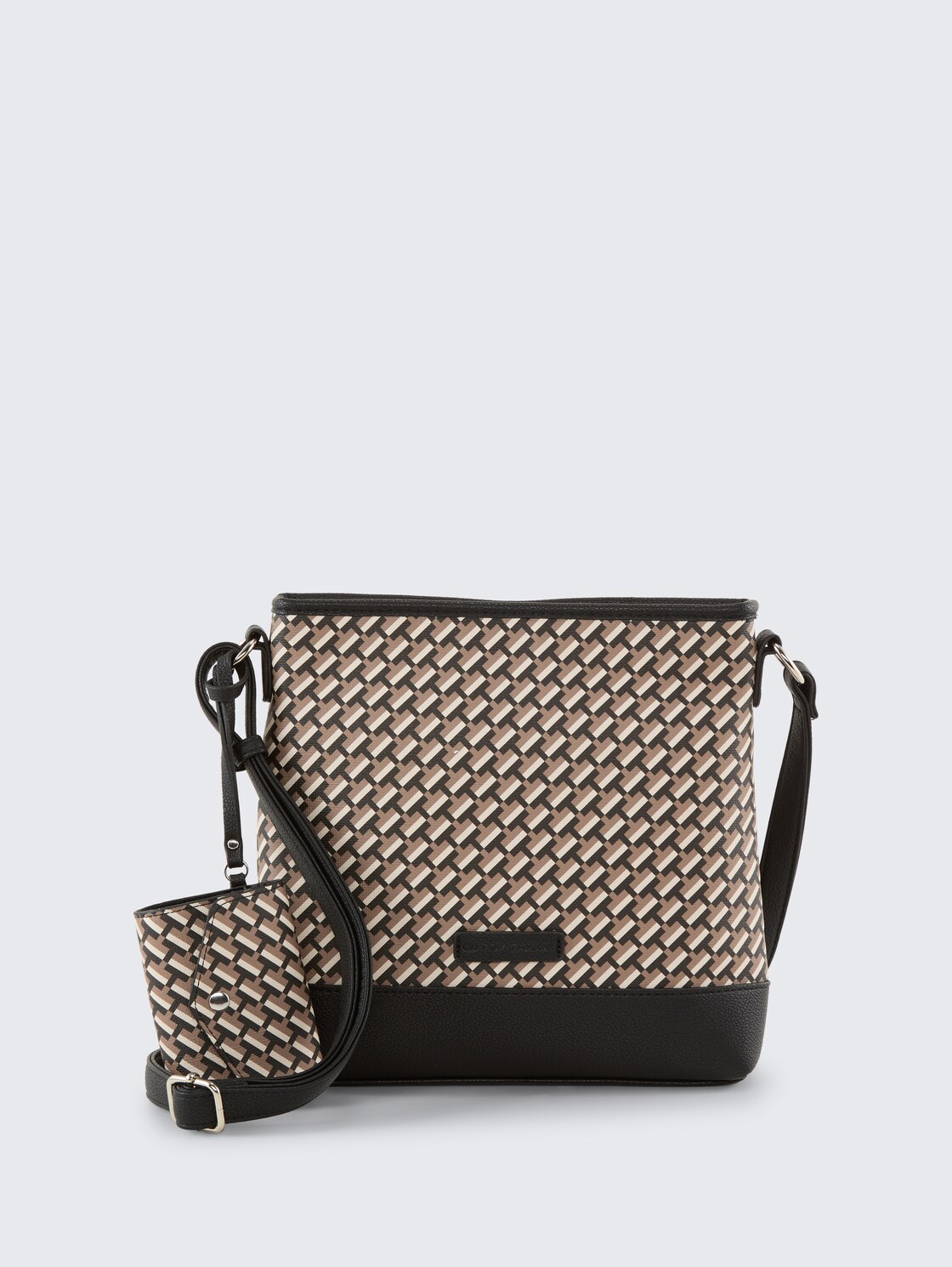 TTXENIA M Umhängetasche mit Allover-Print - schwarz / black - Vorder-Produkt-Ansicht