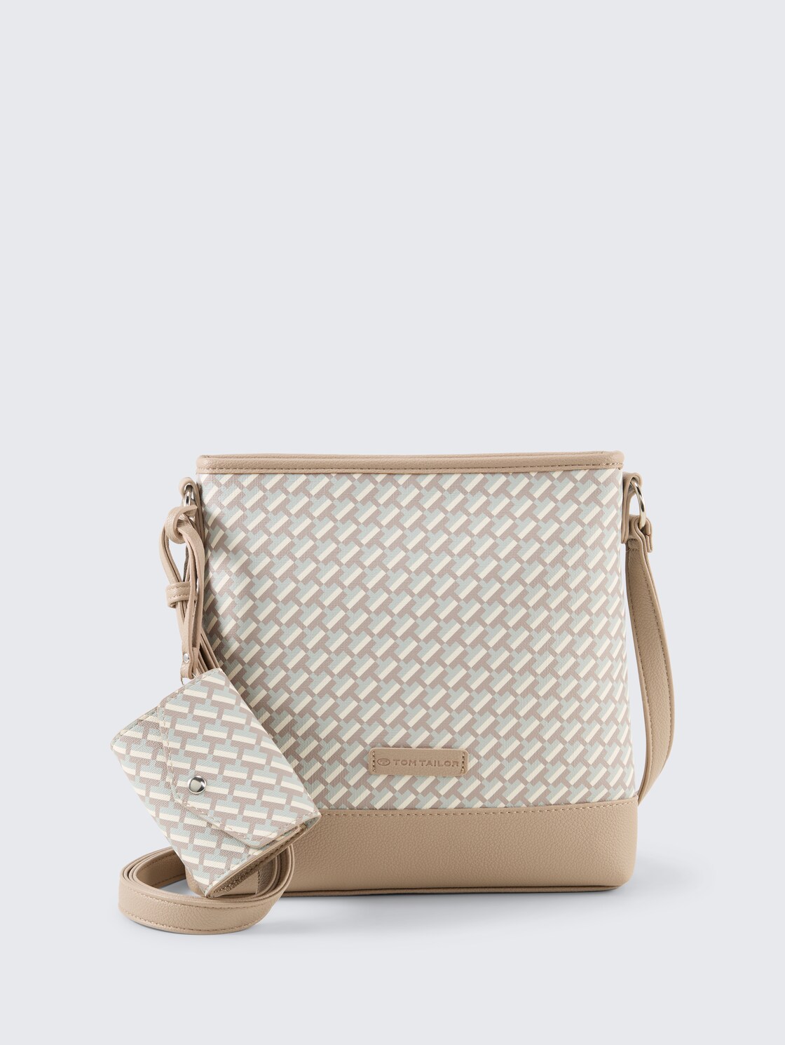 TTXENIA M Umhängetasche mit Allover-Print - printed taupe - Vorder-Produkt-Ansicht