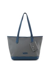 Ausgewählt, TTXENIA L Shopper mit Allover-Print von Tom Tailor, blau