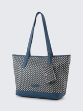 TTXENIA L Shopper mit Allover-Print - blue - seitliche Produkt-Ansicht