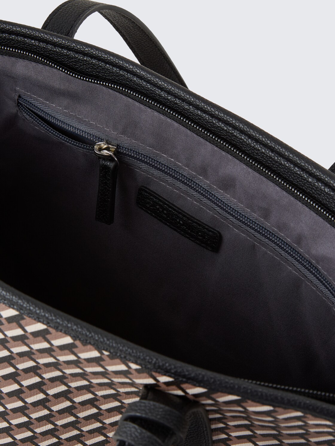 TTXENIA L Shopper mit Allover-Print - schwarz / black - seitliche Produkt-Ansicht 