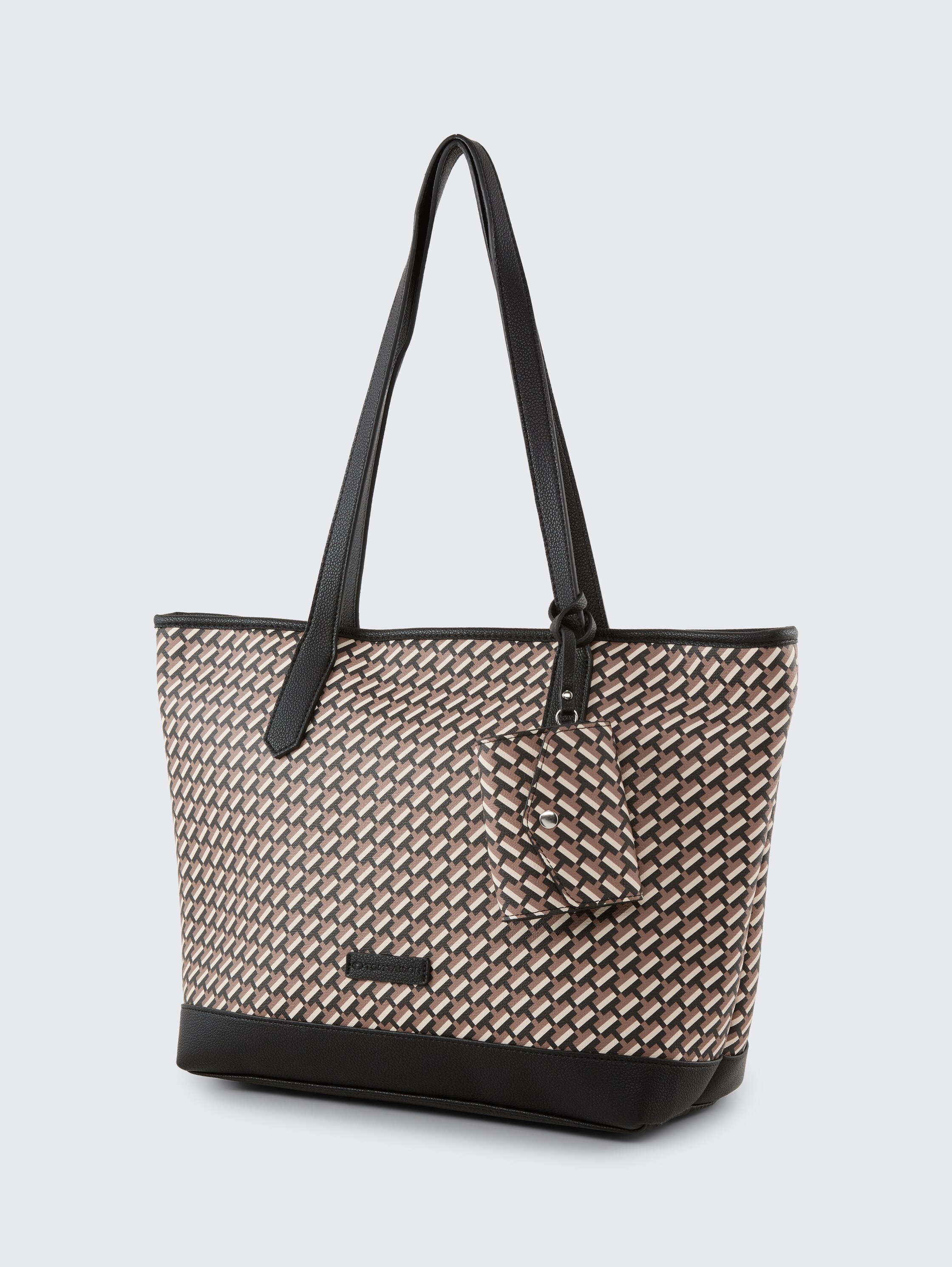 TTXENIA L Shopper with all-over print - schwarz / black - side product view 