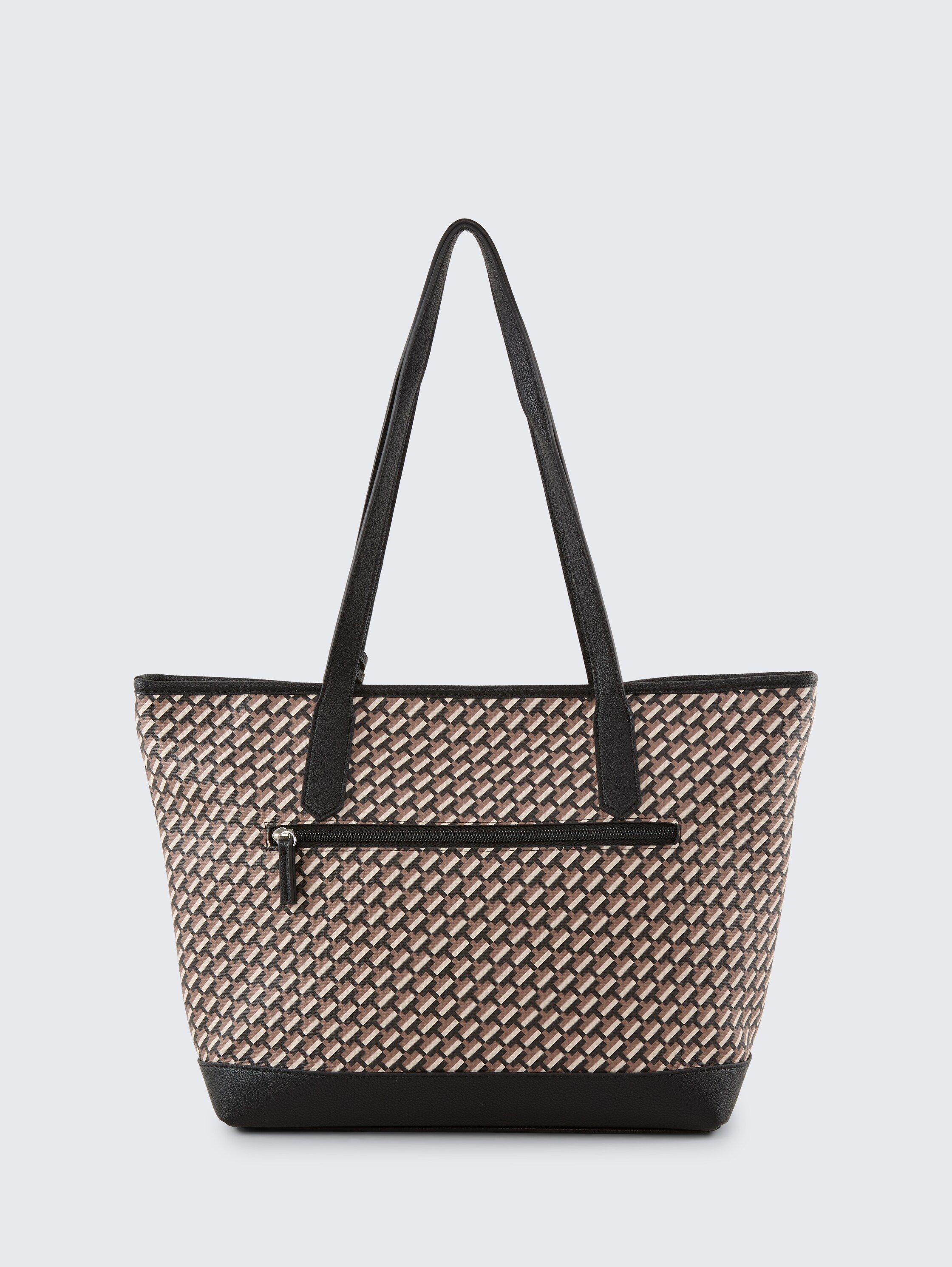 TTXENIA L Shopper with all-over print - schwarz / black - Product rear view