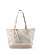 Nicht ausgewählt, TTXENIA L Shopper mit Allover-Print von Tom Tailor, grau