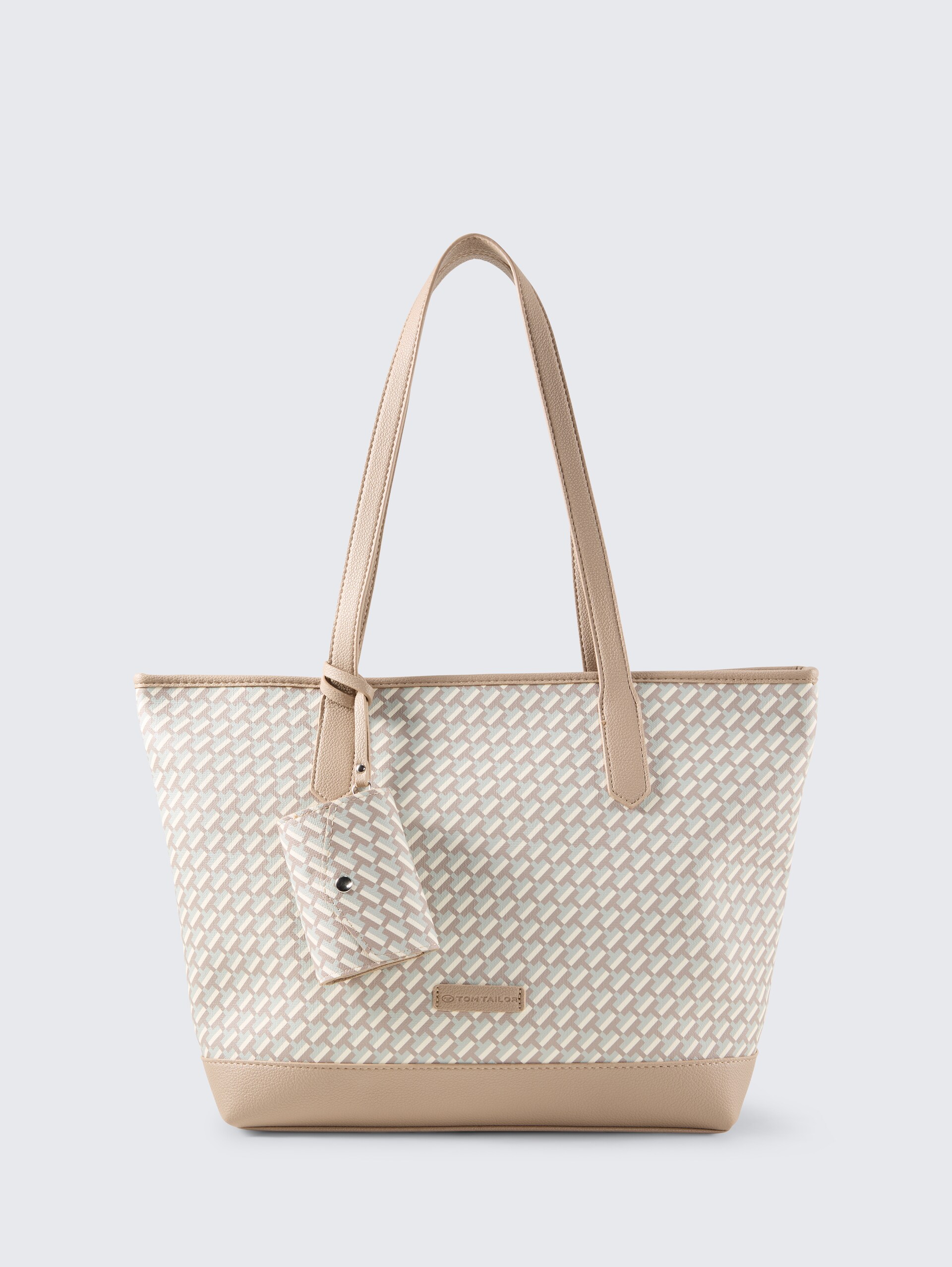 TTXENIA L Shopper mit Allover-Print - printed taupe - Vorder-Produkt-Ansicht