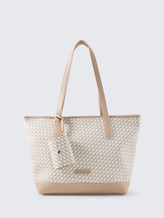 TTXENIA L Shopper mit Allover-Print von Women, printed taupe