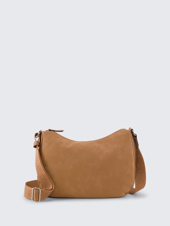 TTYARA S schoudertas met bedrukte geweven riem door Women, camel / camel nature