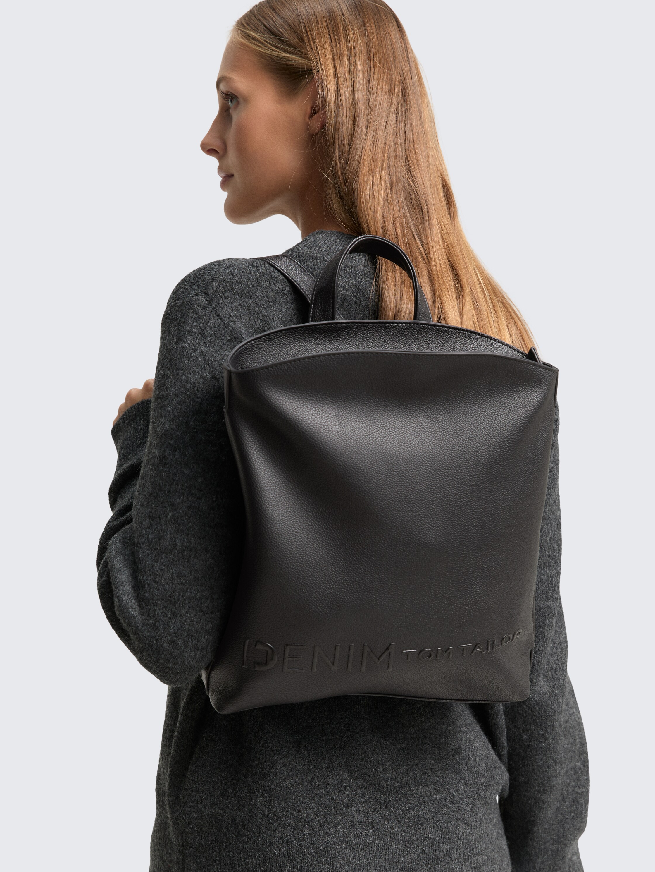 TTZEPHYRA M Rucksack aus Lederimitat - schwarz_black - 