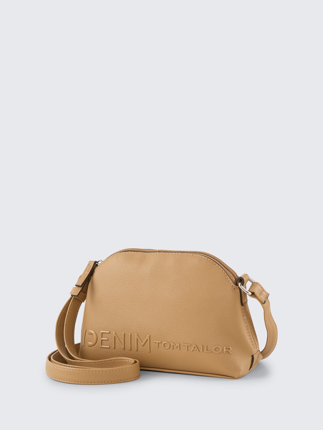 TTZEPHYRA S Umhängetasche mit Silikon-Logoprint - camel / camel nature - seitliche Produkt-Ansicht 