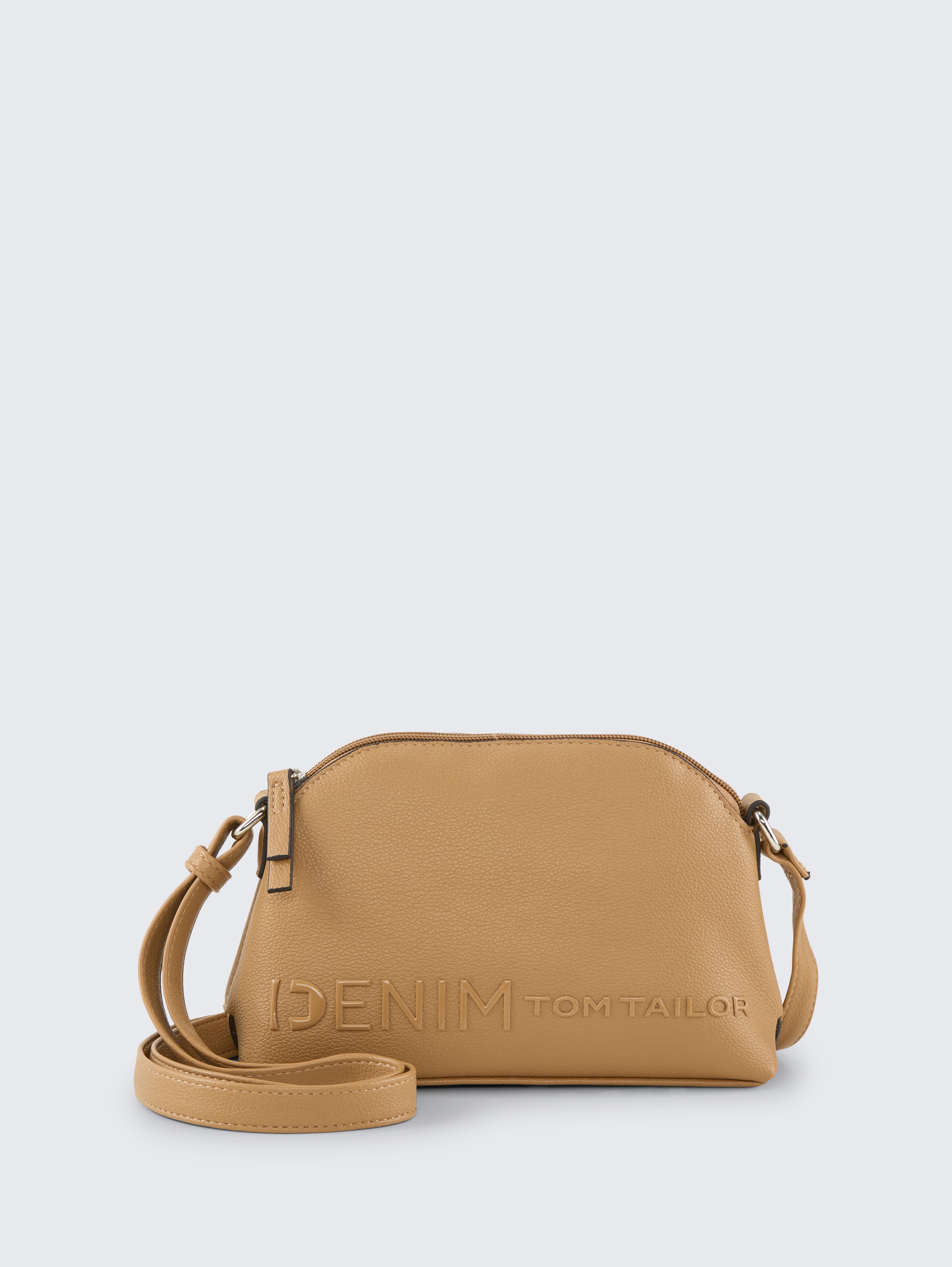 TTZEPHYRA S Umhängetasche mit Silikon-Logoprint von Denim Female, camel / camel nature