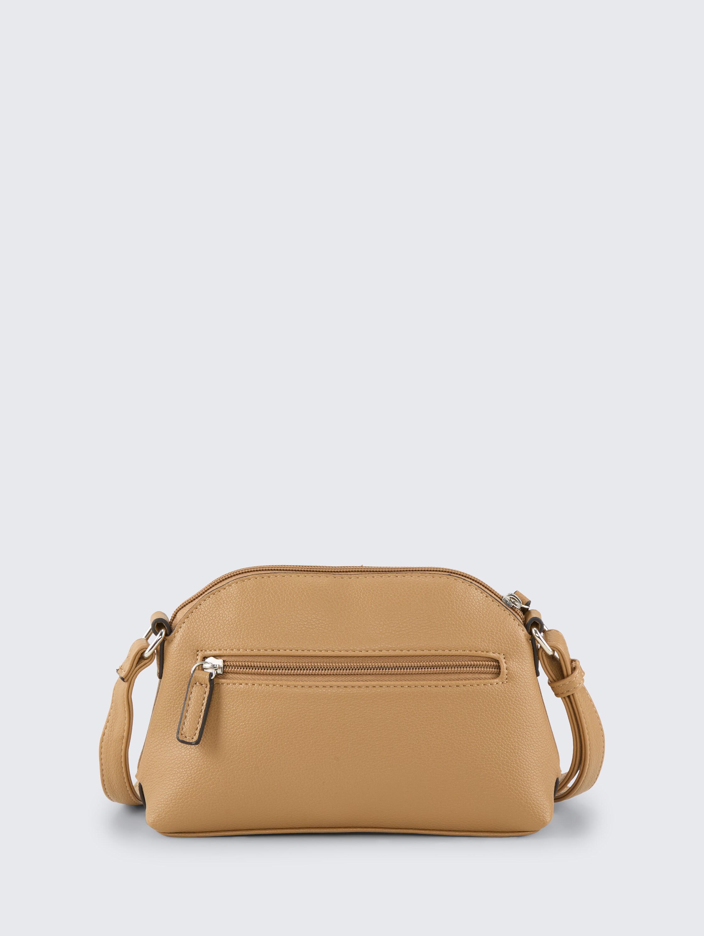 TTZEPHYRA S Umhängetasche mit Silikon-Logoprint - camel / camel nature - Produkt-Rückansicht