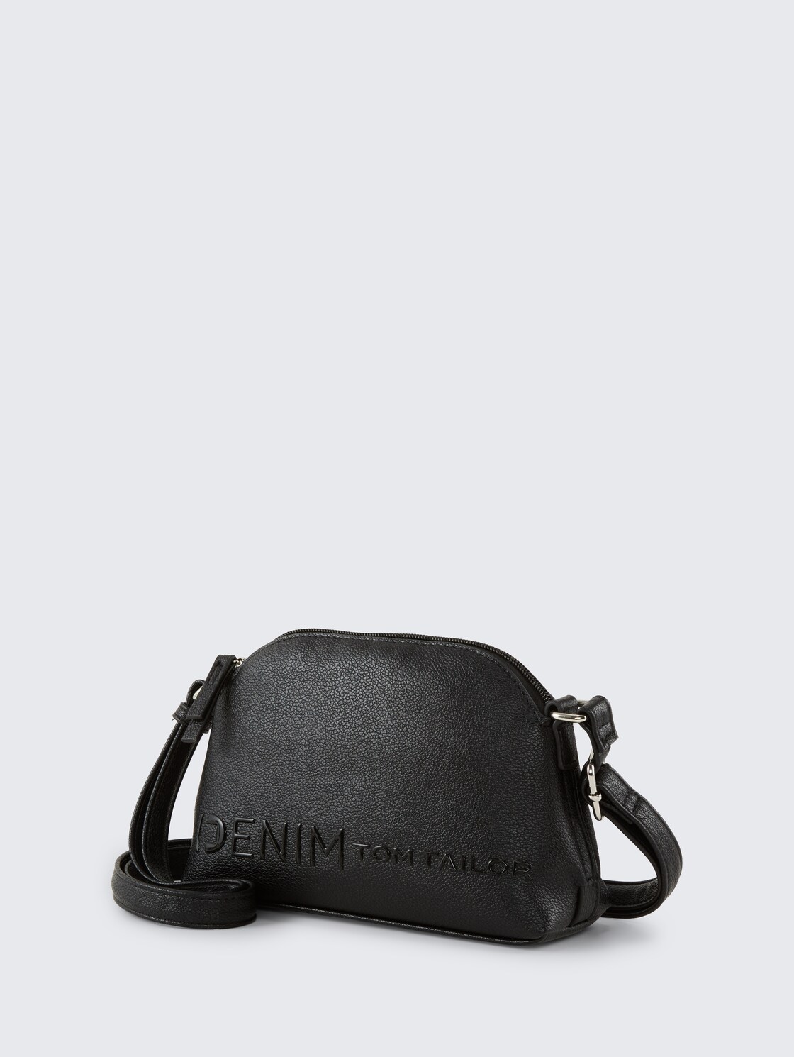 TTZEPHYRA S Umhängetasche mit Silikon-Logoprint - schwarz / black - seitliche Produkt-Ansicht 