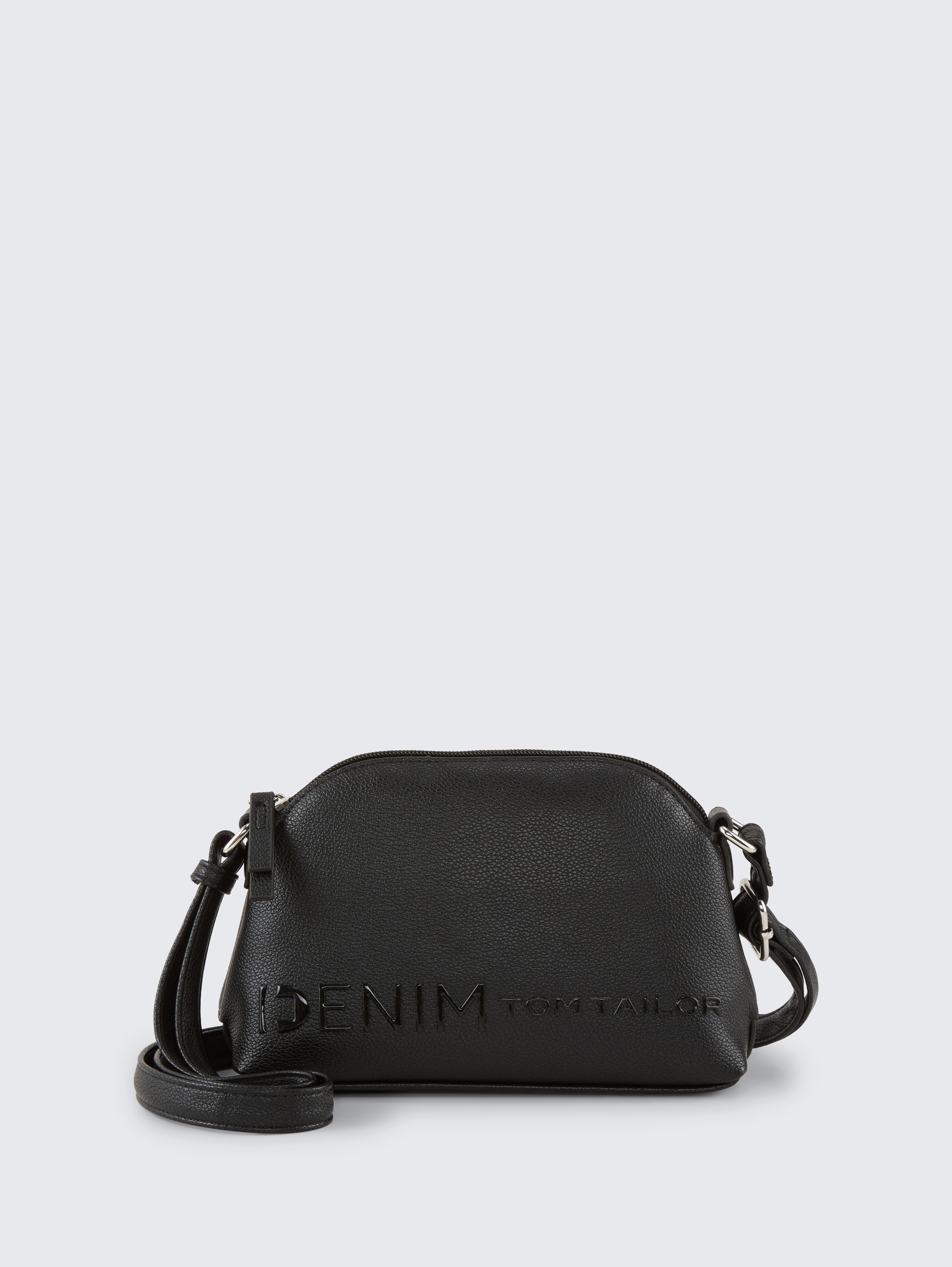 TTZEPHYRA S Umhängetasche mit Silikon-Logoprint von Denim Female, schwarz / black