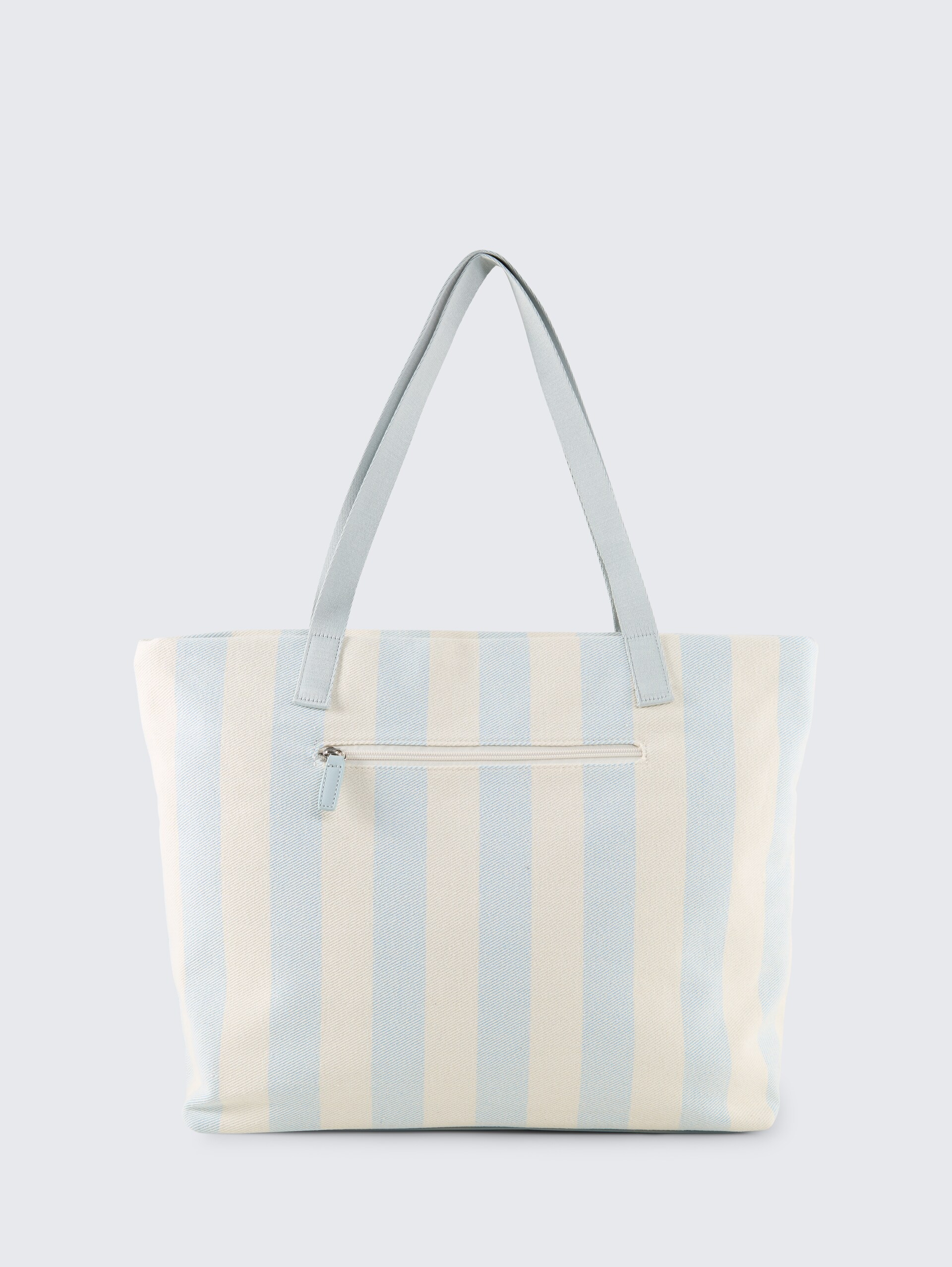 TTJETT XL Shopper met streepjesmotief - stripes blue - Achteraanzicht product