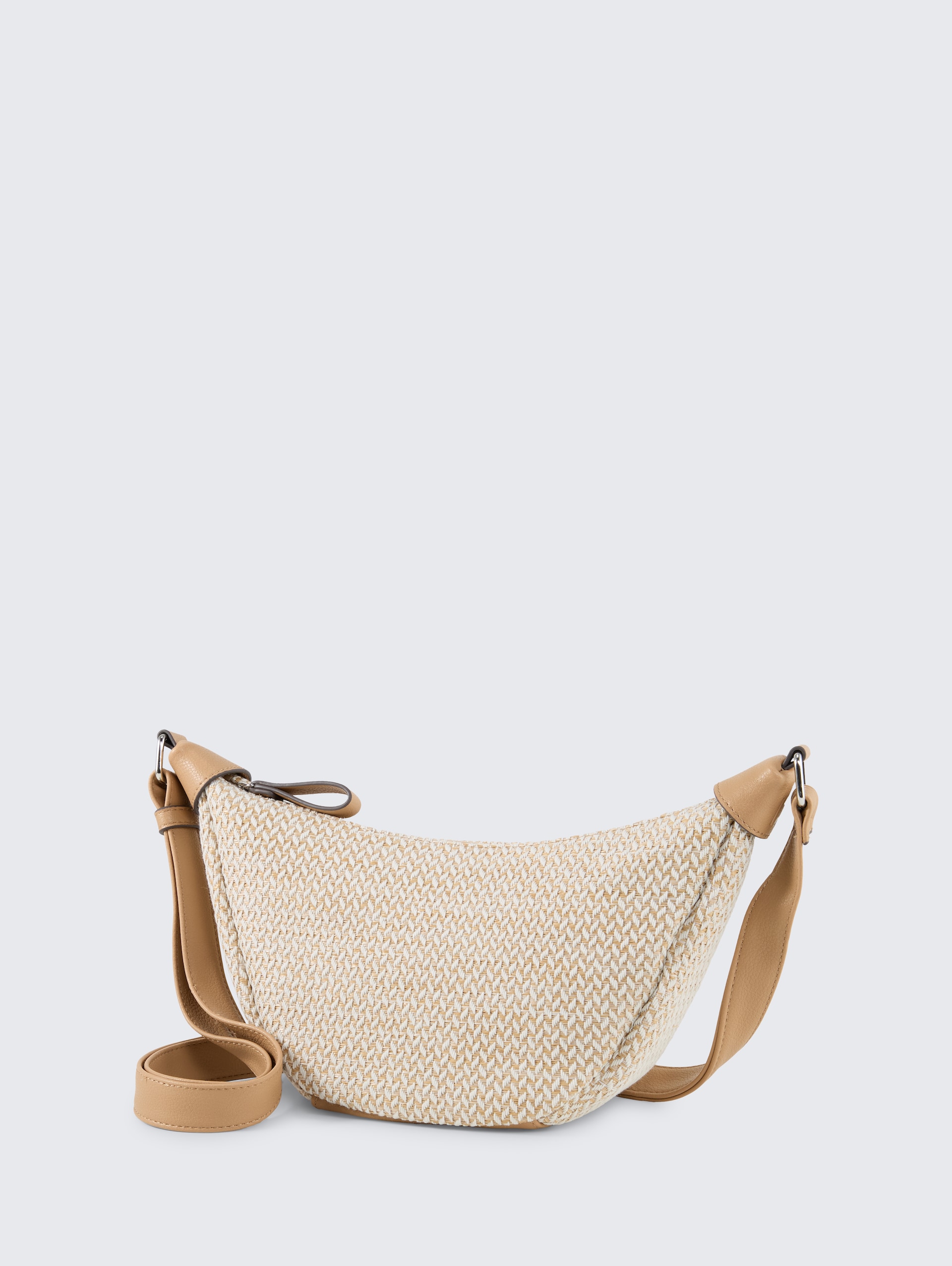 TTLIRIEL RAFFIA M Umhängetasche in Flecht-Optik - beige / beige - seitliche Produkt-Ansicht 