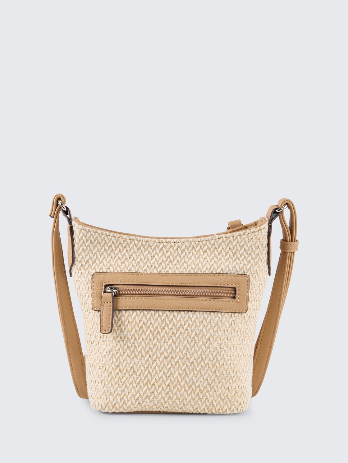 TTLUCIEN S Umhängetasche mit Struktur - beige / beige - Produkt-Rückansicht