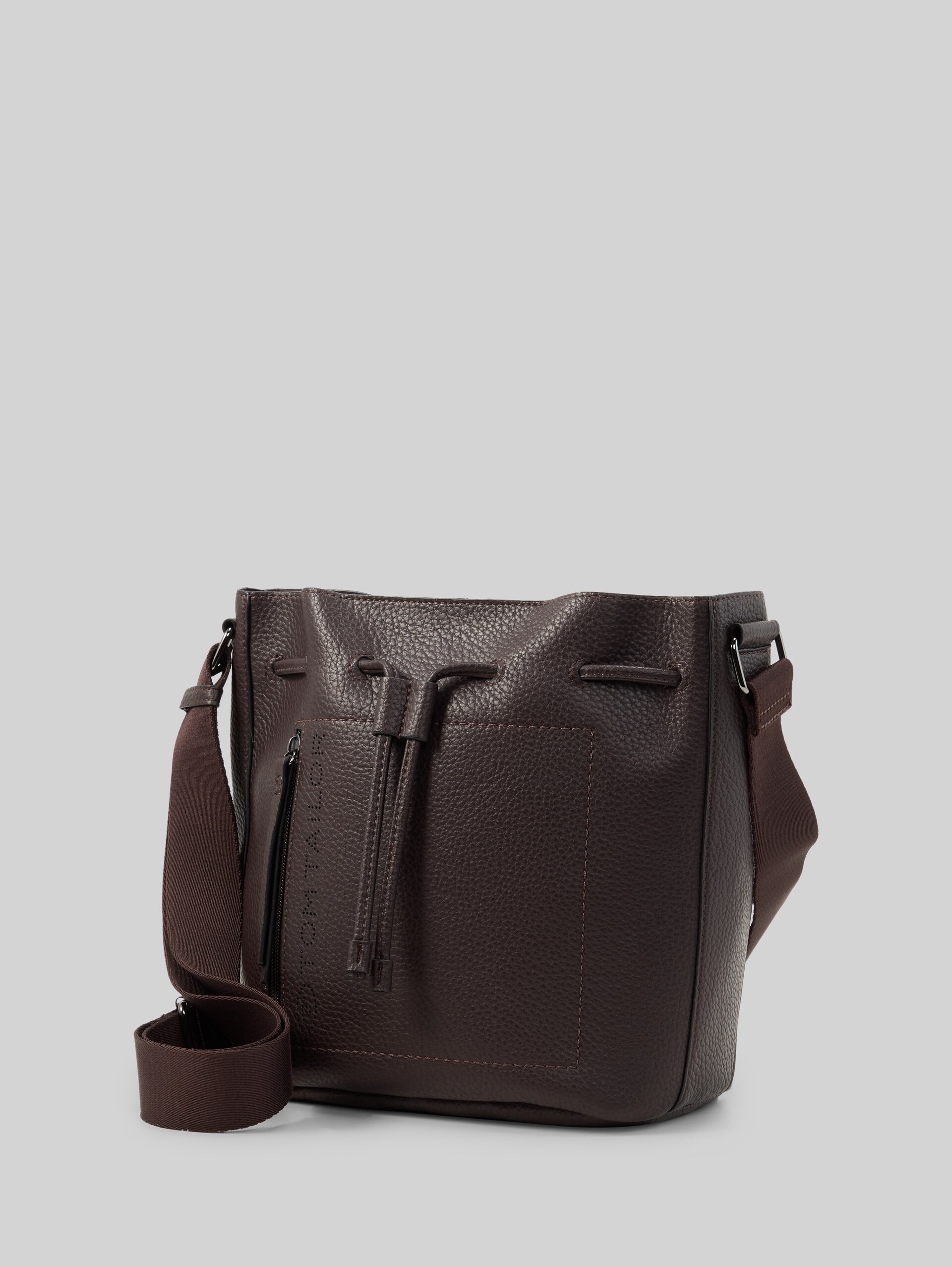 TTANALISA buideltas met logo-reliëf - dark brown - zijaanzicht product 