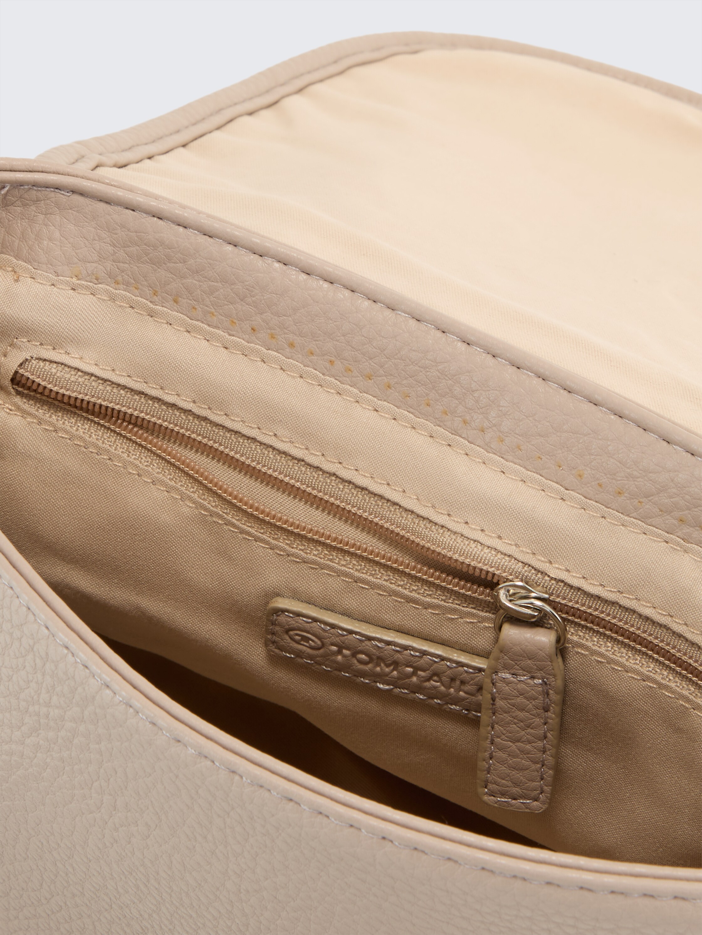 TTDEVIE Handbag with woven look - mixed_taupe - 