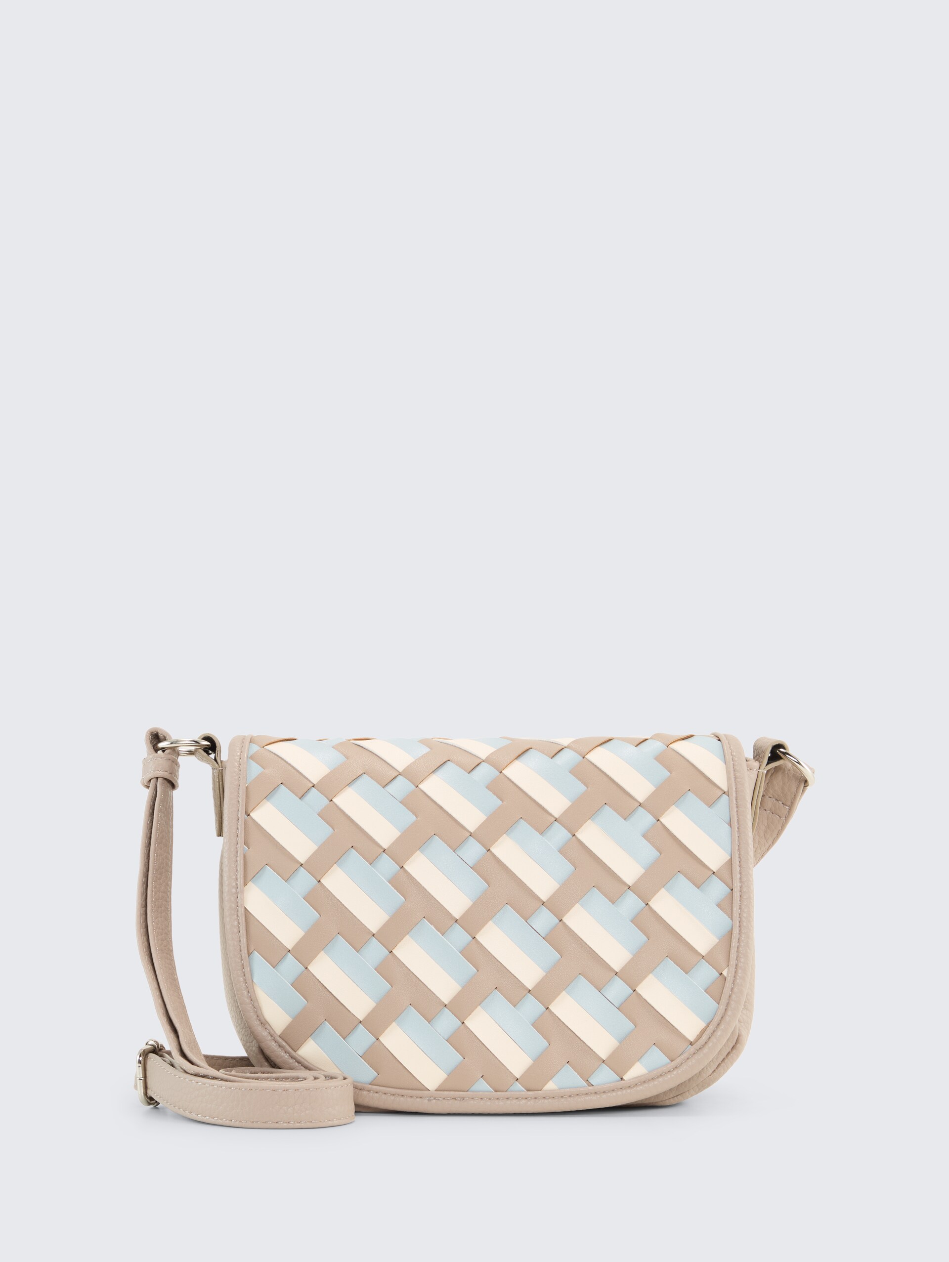 TTDEVIE Handtasche in Flecht-Optik - mixed taupe - Vorder-Produkt-Ansicht