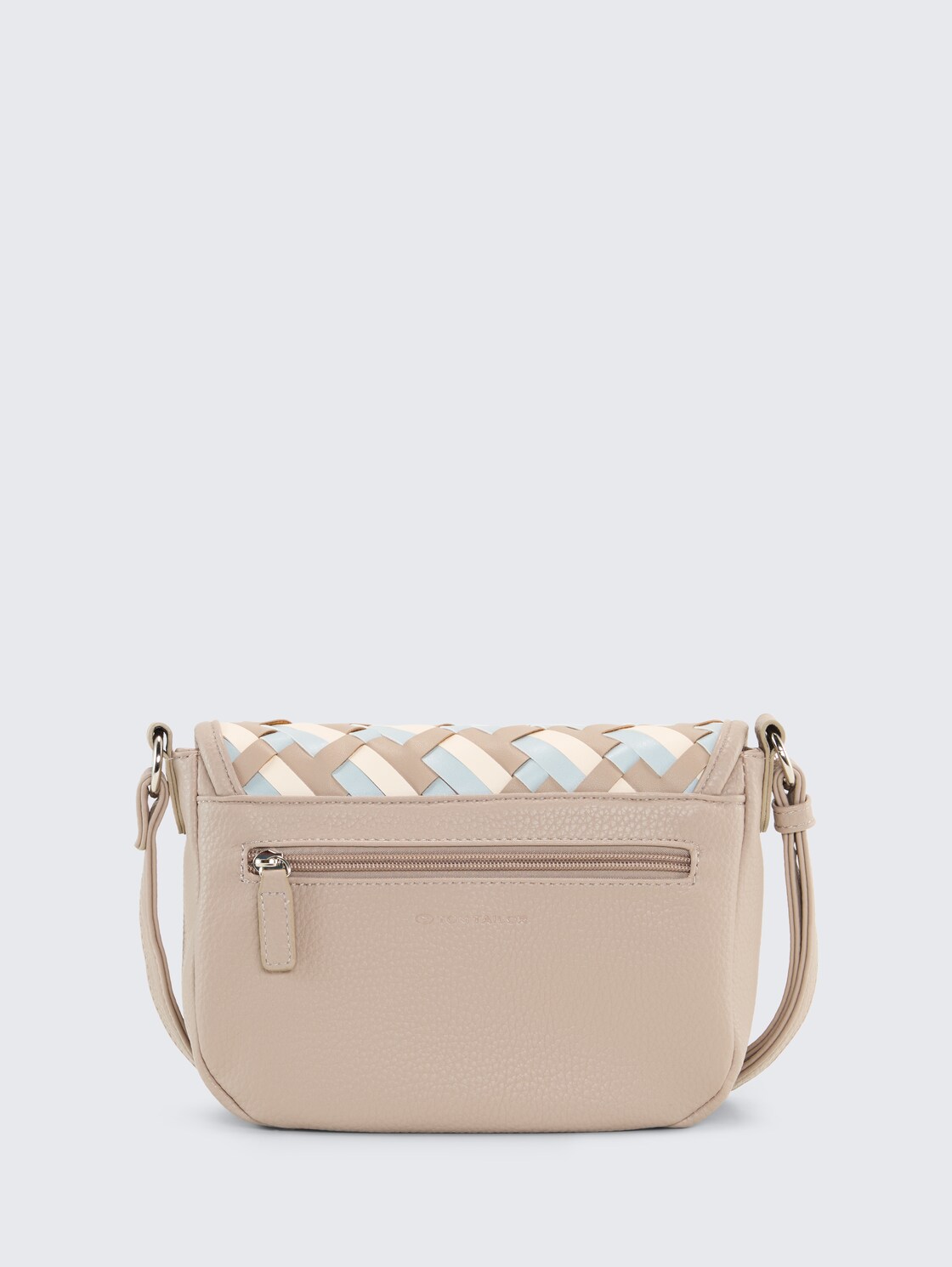 TTDEVIE Handtasche in Flecht-Optik - mixed taupe - Produkt-Rückansicht