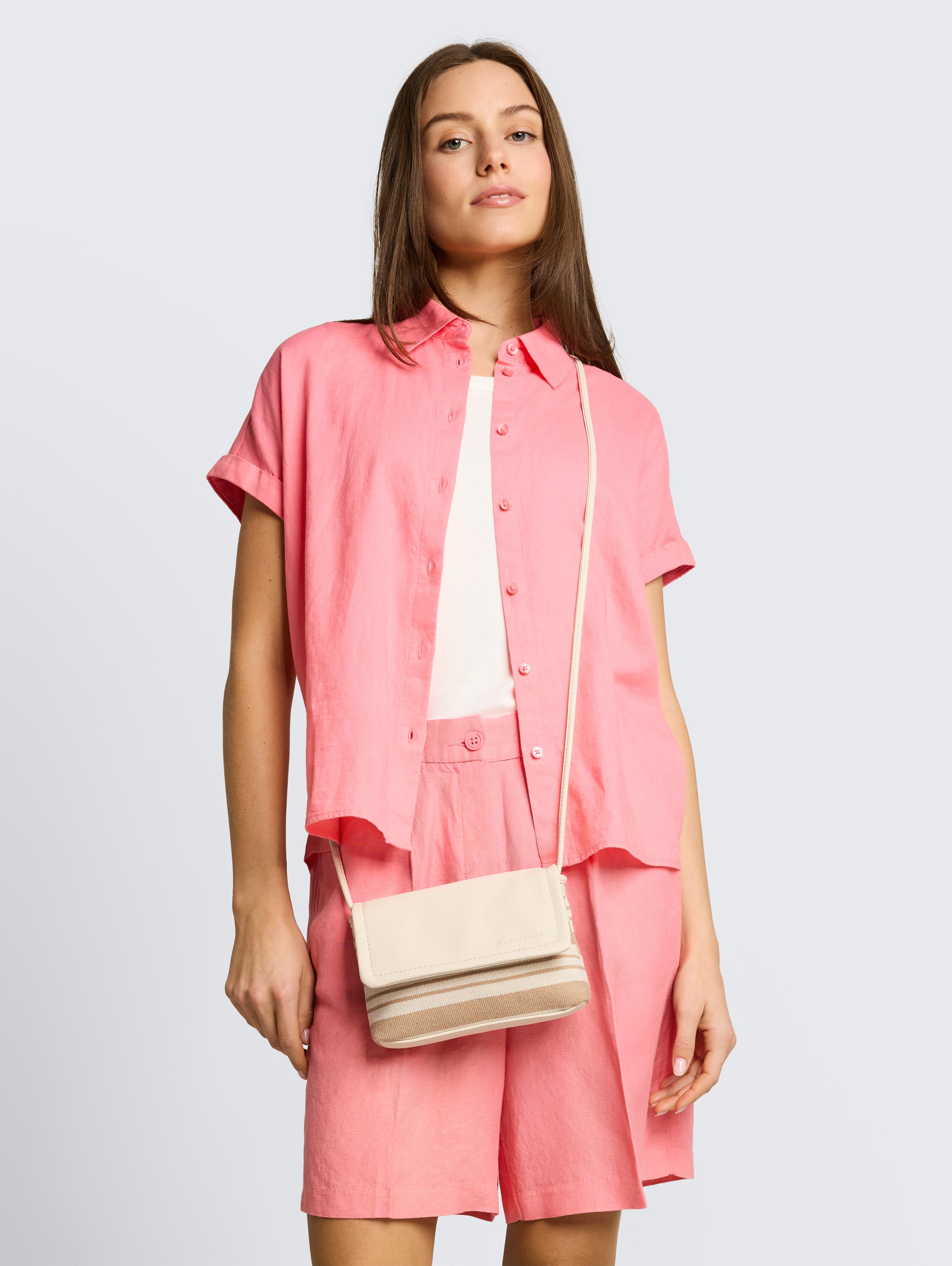 TTELODIE XS schoudertas met streepmotief - mixed_off_white - 