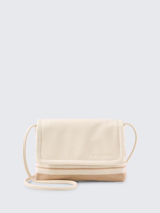 TTELODIE XS shoulder bag with striped pattern by Women, mixed off white