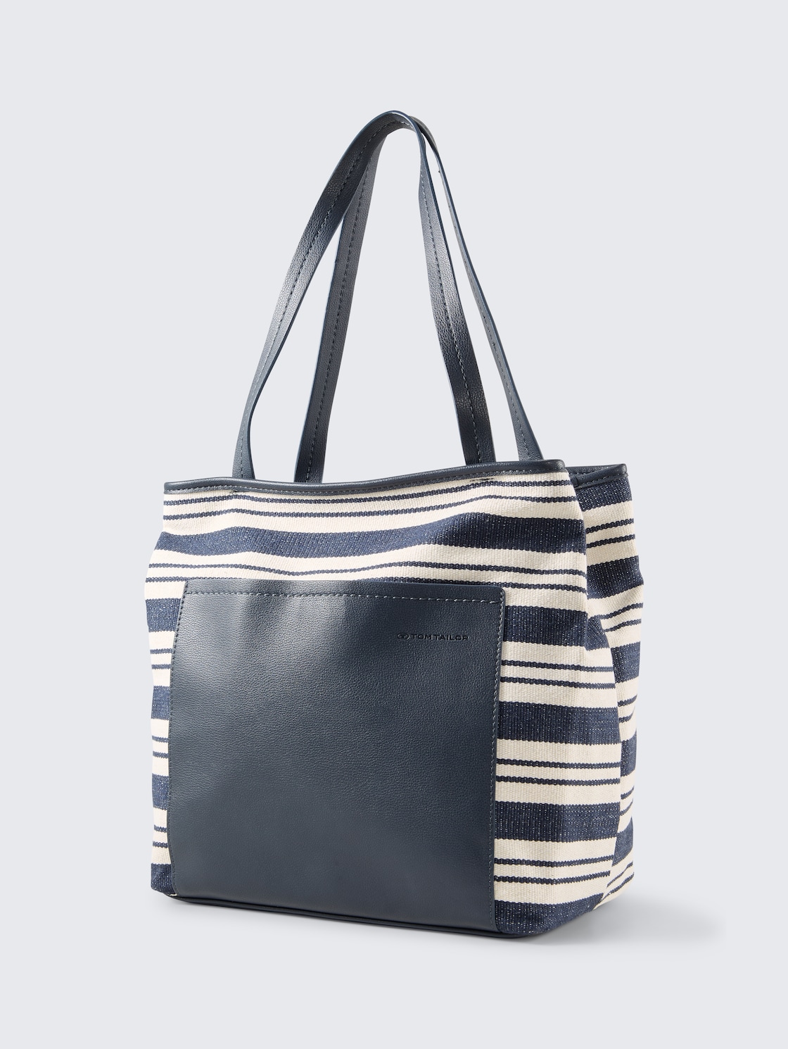 TTELODIE M Shopper mit Streifenmuster - mixed blue - seitliche Produkt-Ansicht 