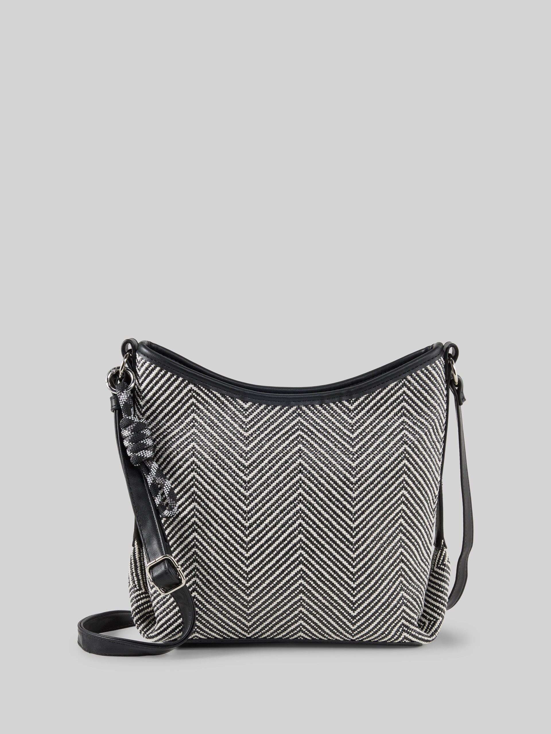TTMIRELLE S Beuteltasche in Bast-Optik - schwarz / black - Vorder-Produkt-Ansicht